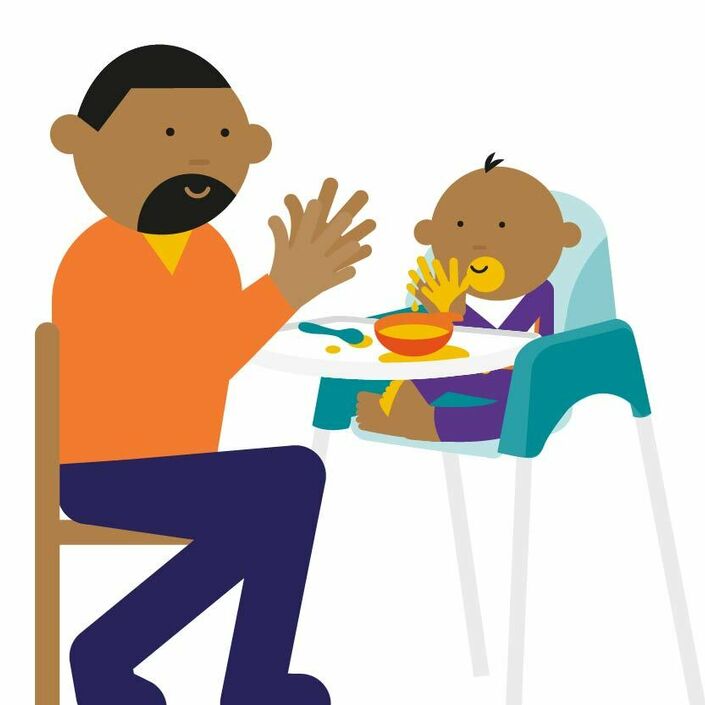 Hero image dad and baby