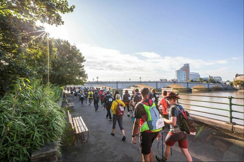 walking alongside the thames near sunset