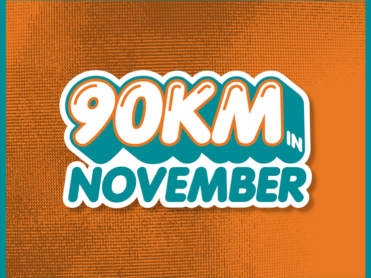 90km logo