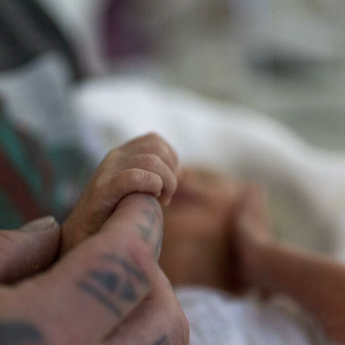 Quote baby holding dads finger