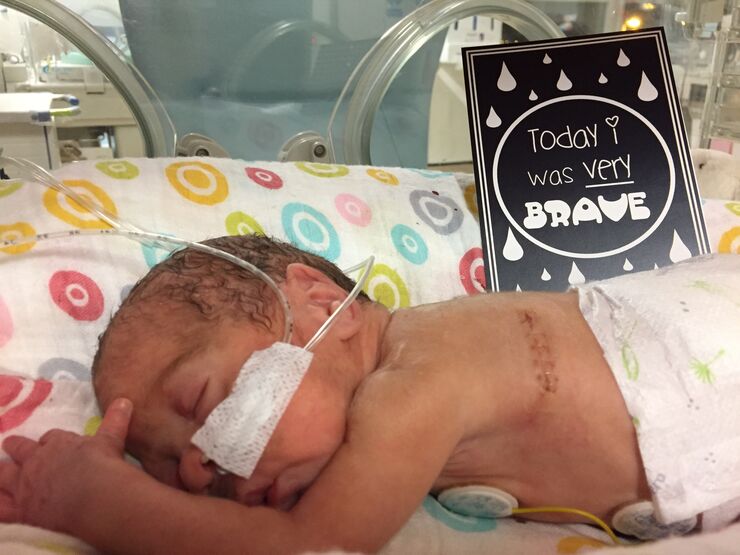 Liz Leek Story Isla Milestone Card