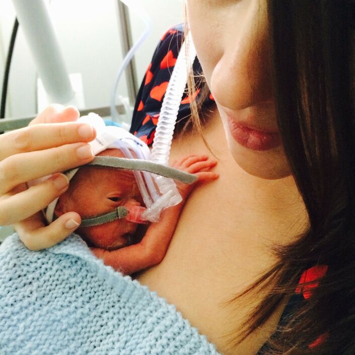 Sarra And Callum In Hospital