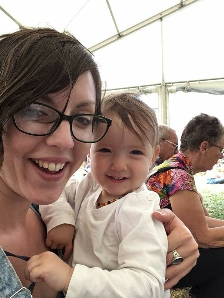 Lucy and Polly, aged two