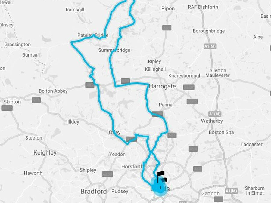 Tour De Yorkshire Route map