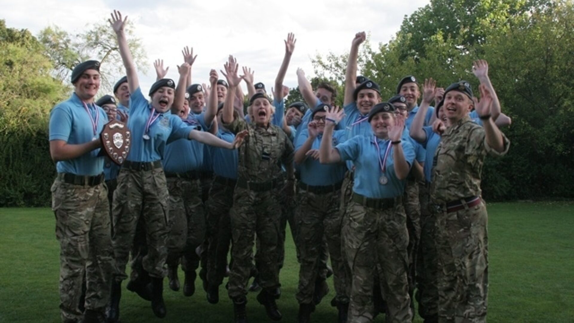 ATC cadet winners with the Commandant small 1