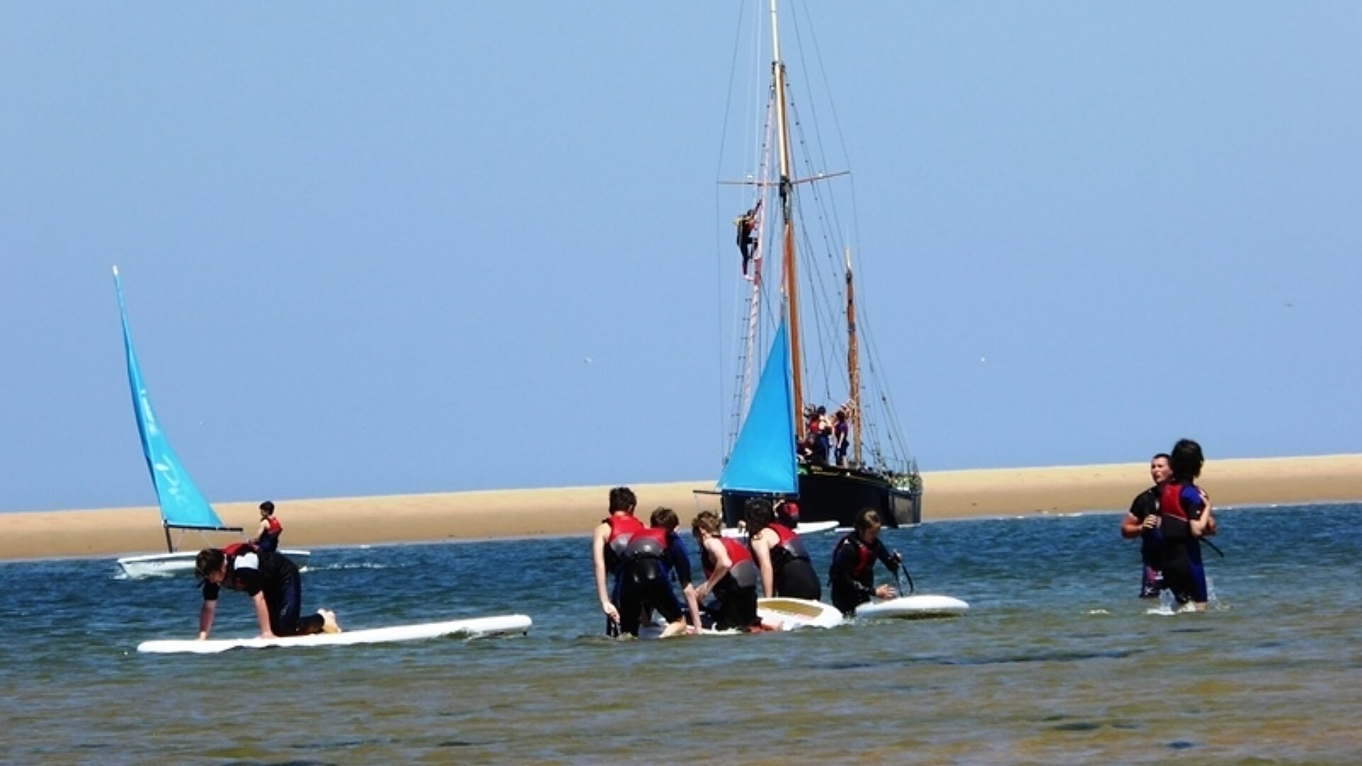 Capt C Scoles SSI 1 Taken at Blakeney Pit North Norfolk during RN camp caption A life on the Ocean waves 1