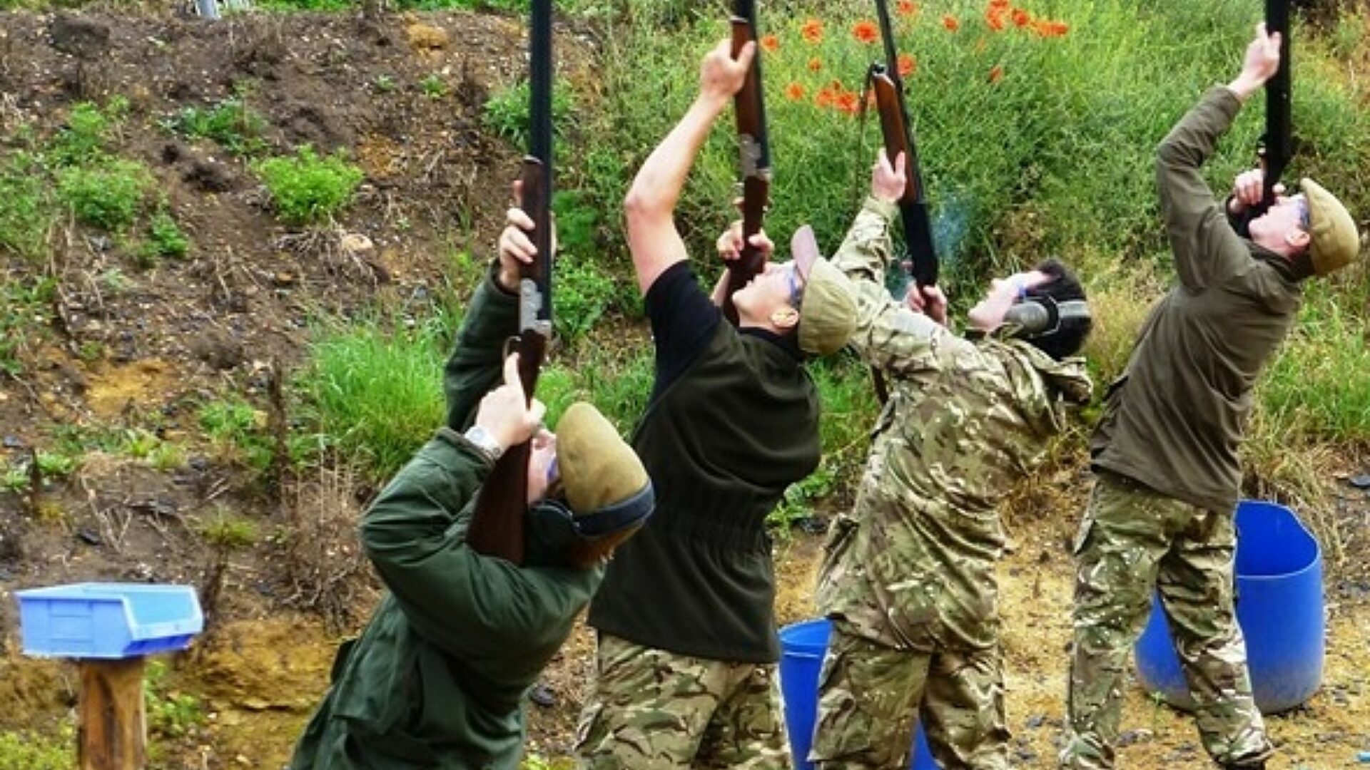 Capt C Scoles SSI 4 Taken during the National cadet Clay Target competition at Cambridge Gun Club caption Top Guns 1