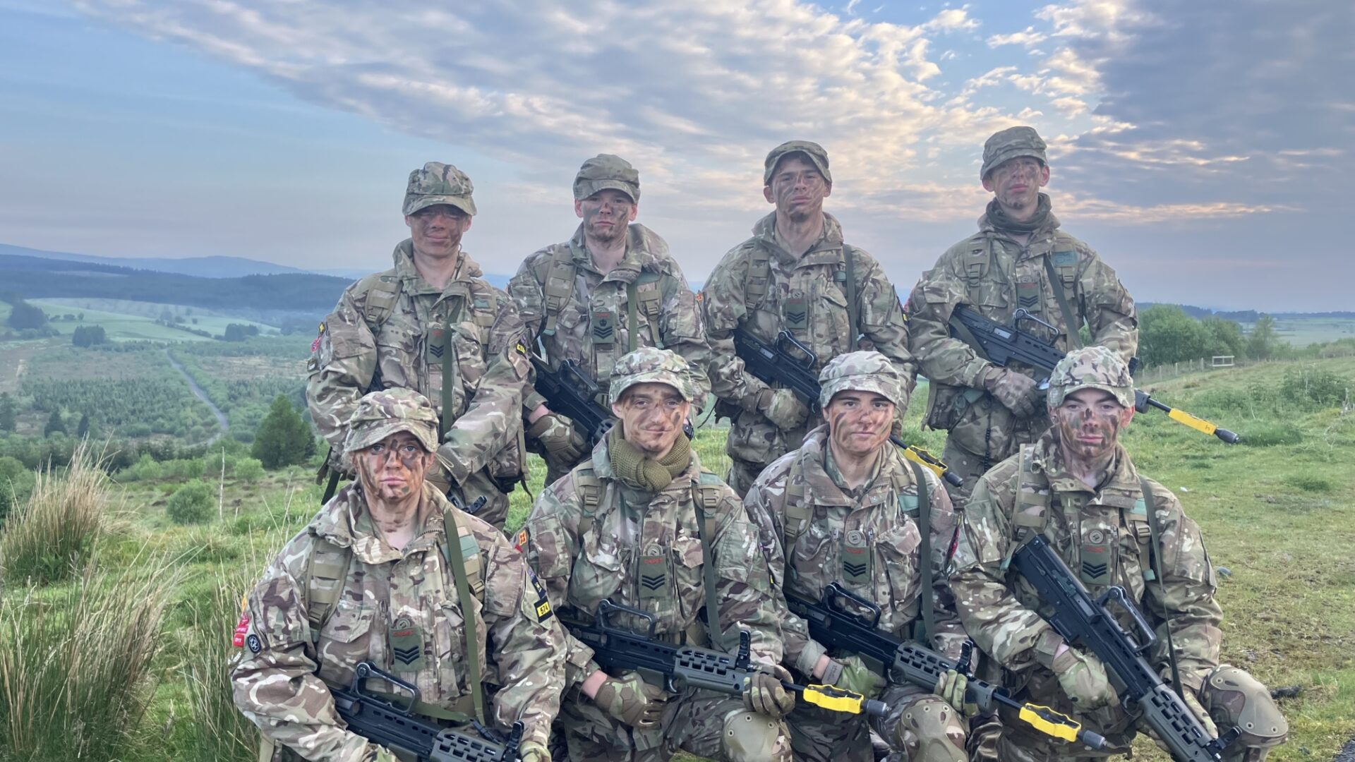 Caterham School CCF team at the Cambrian Patrol