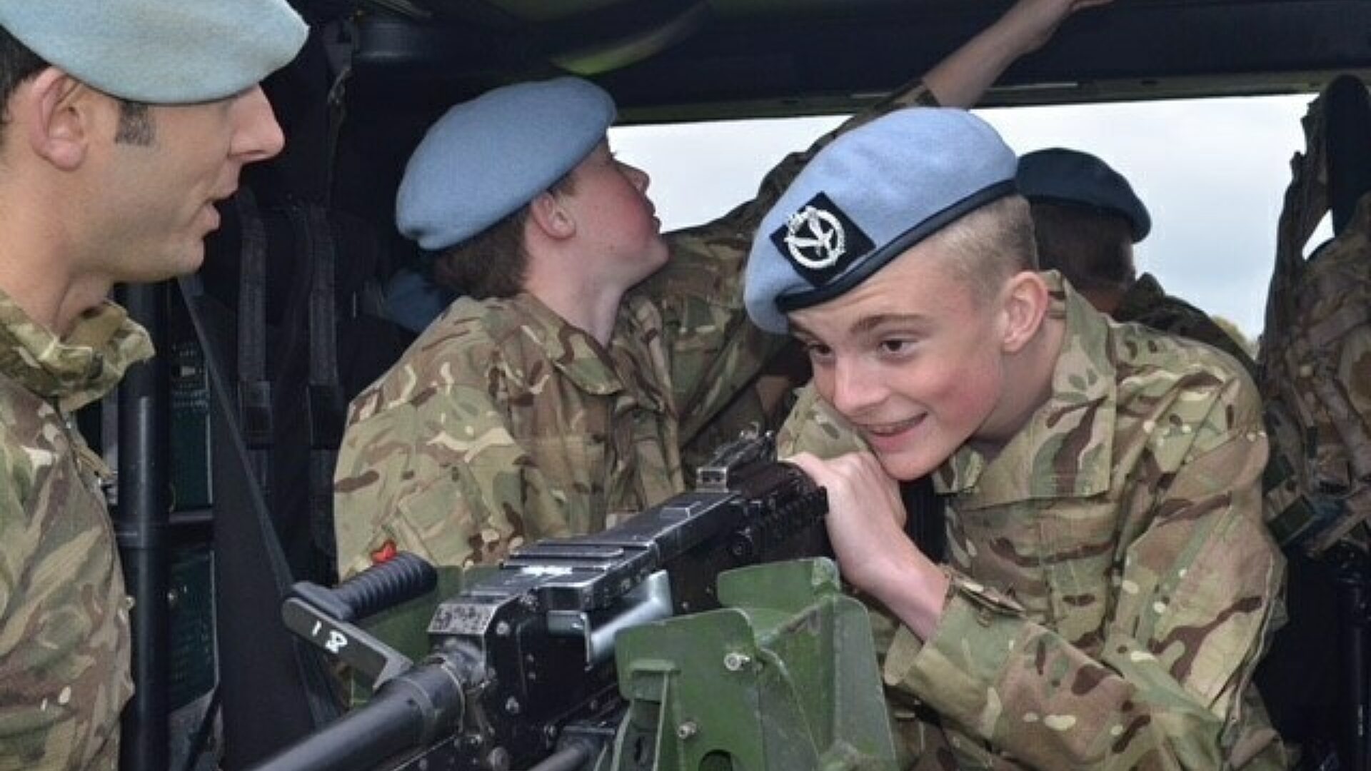 Cdt Applegate in Helicopter 1