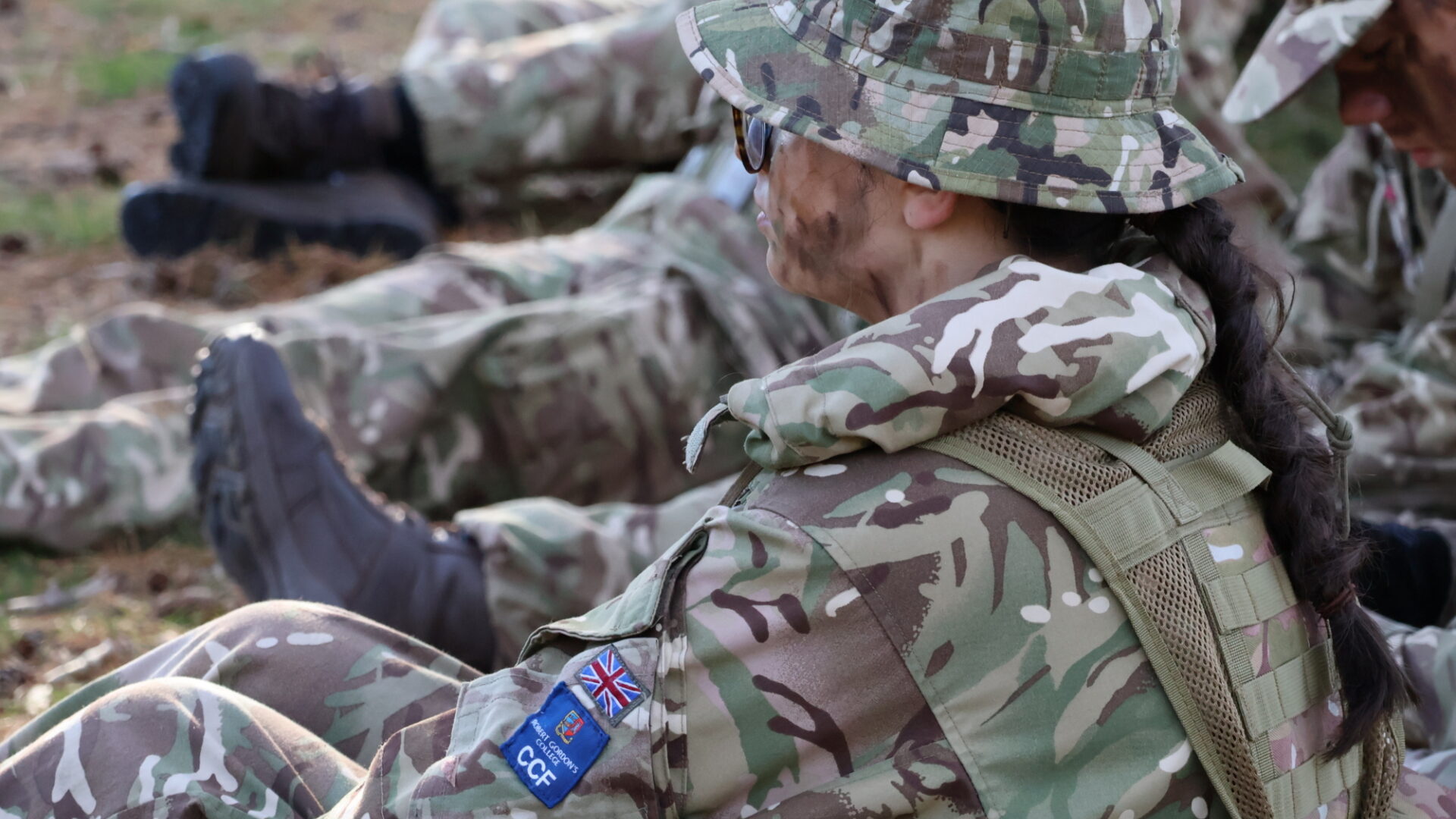 CCF Cadet on exercise