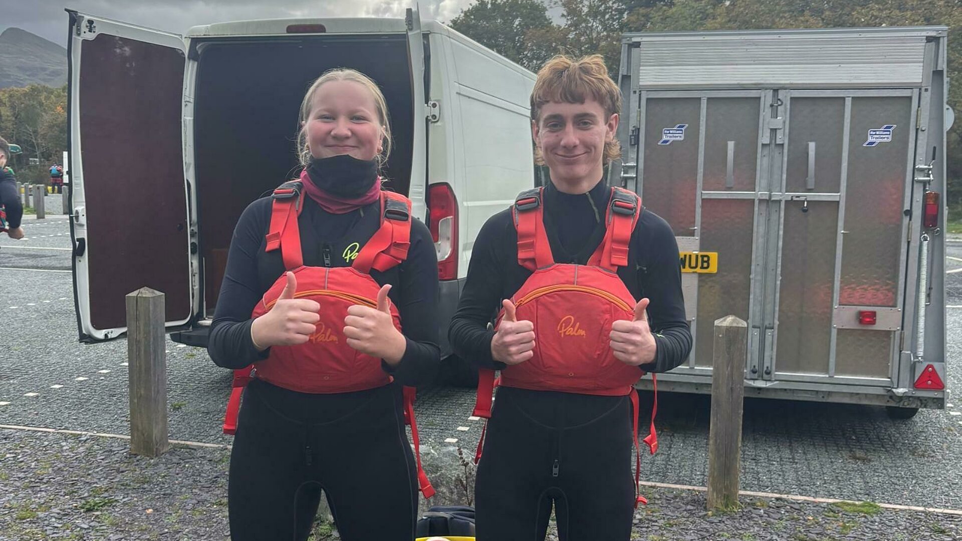 Cadets smiling wearing life jackets