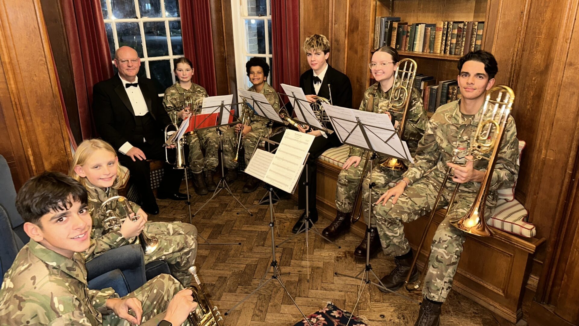CCF Rossall School Band Playing at Their Dinner Night
