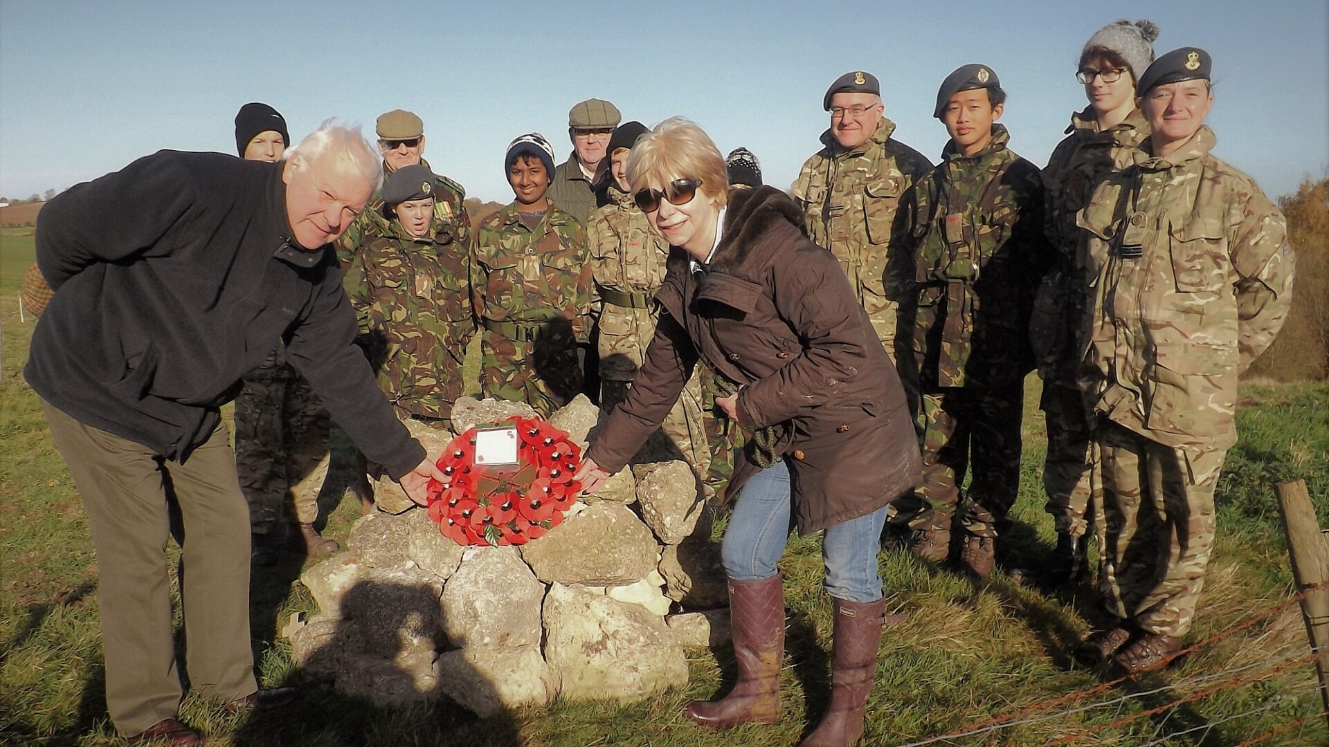 Lord Lt Owner and Cadets planting trees for OP Relect 2 1