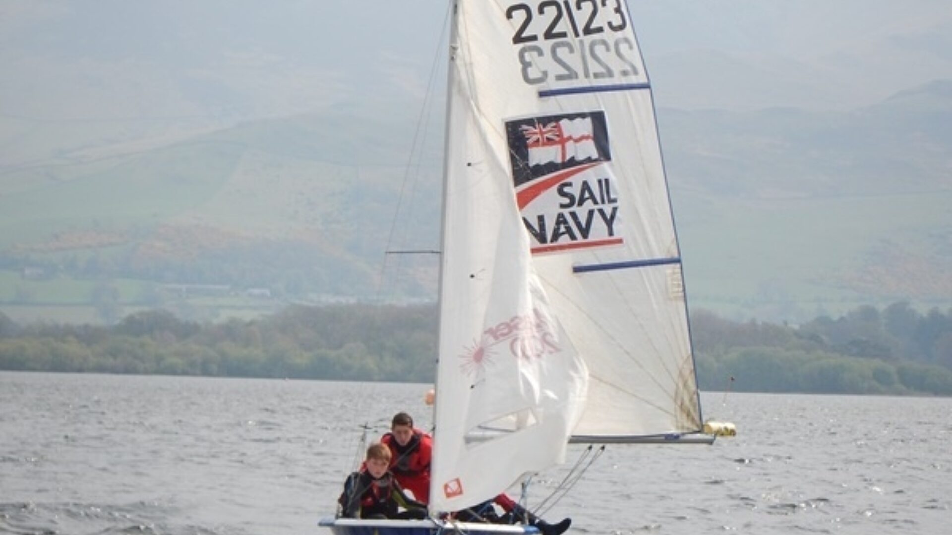Myles Ripley Sedbergh School sailing at Killington reservoir 1