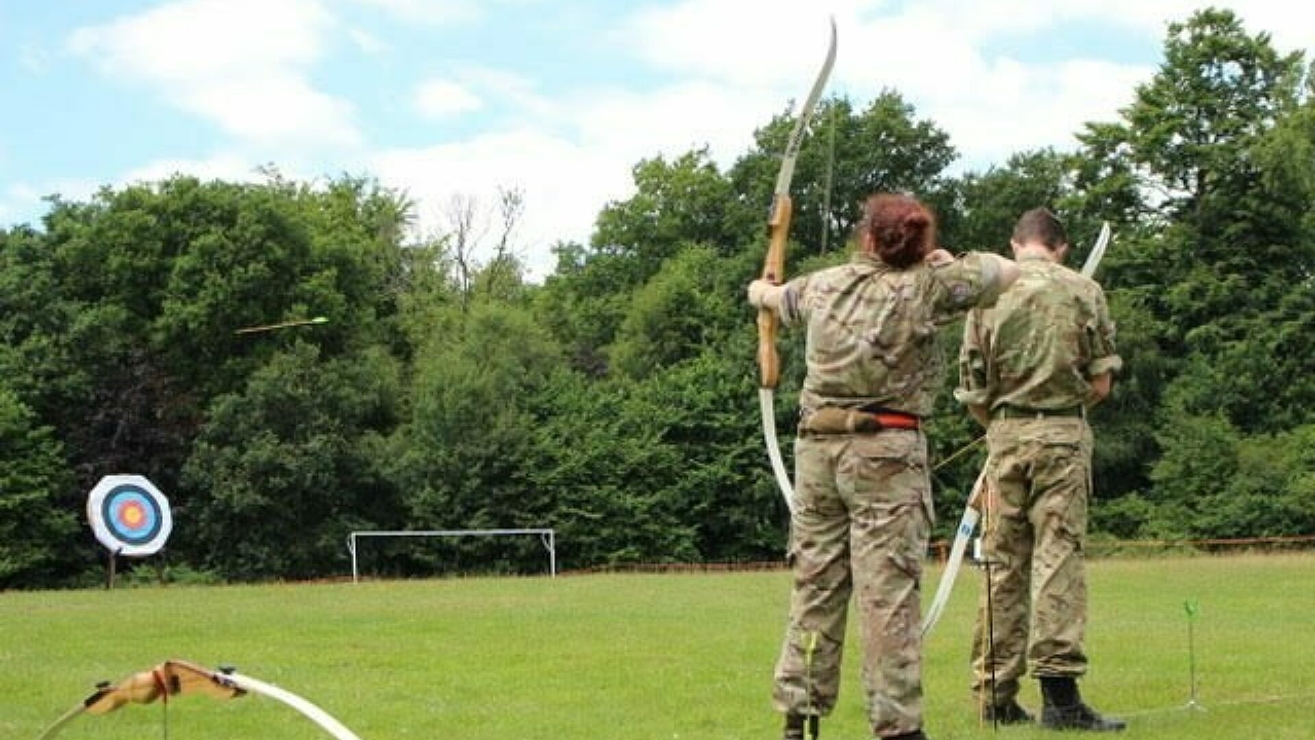 Priory Academy LSST L Cpl Owen Frances 2 taken at Crowborough Training Camp an action shot of CFAV 2 Lt Gemma Anthony 1