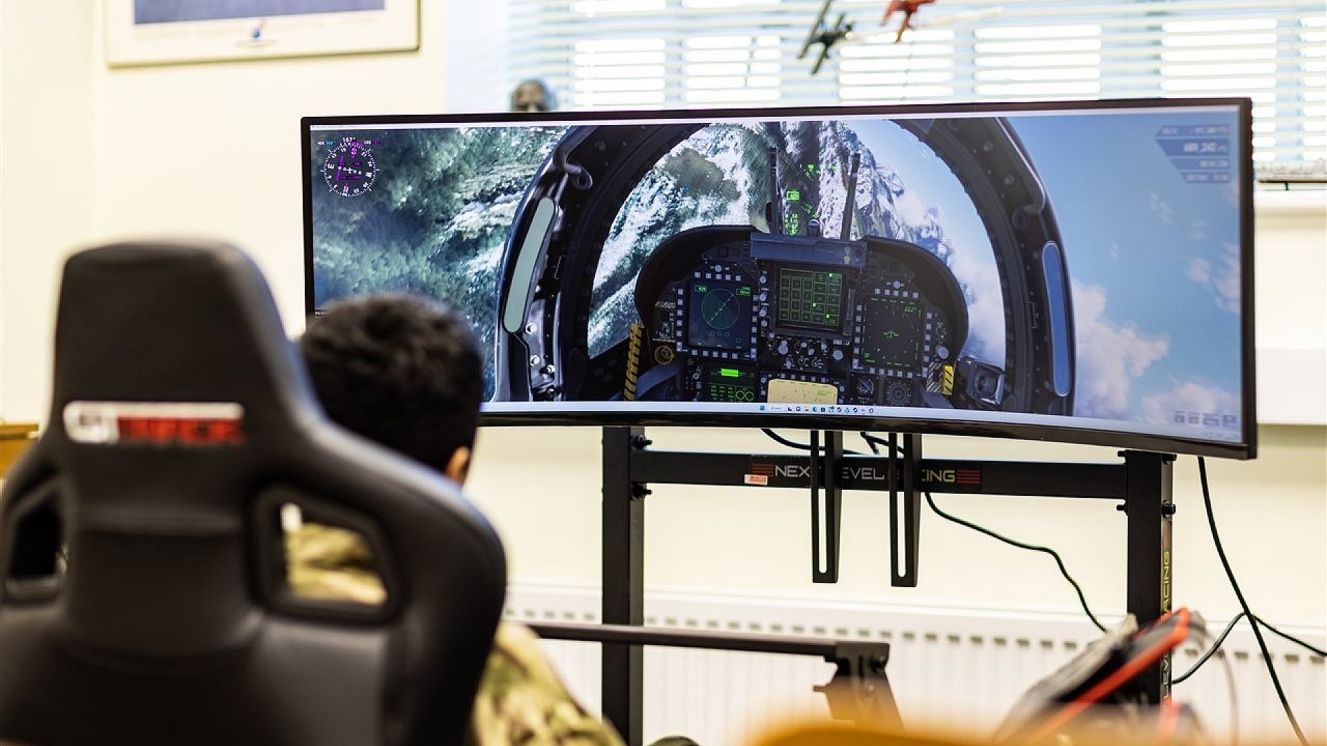 Stowe CCF Biennial Inspection RAF Section Flight Simulator 2 of 2 MAIN LANDSCAPE