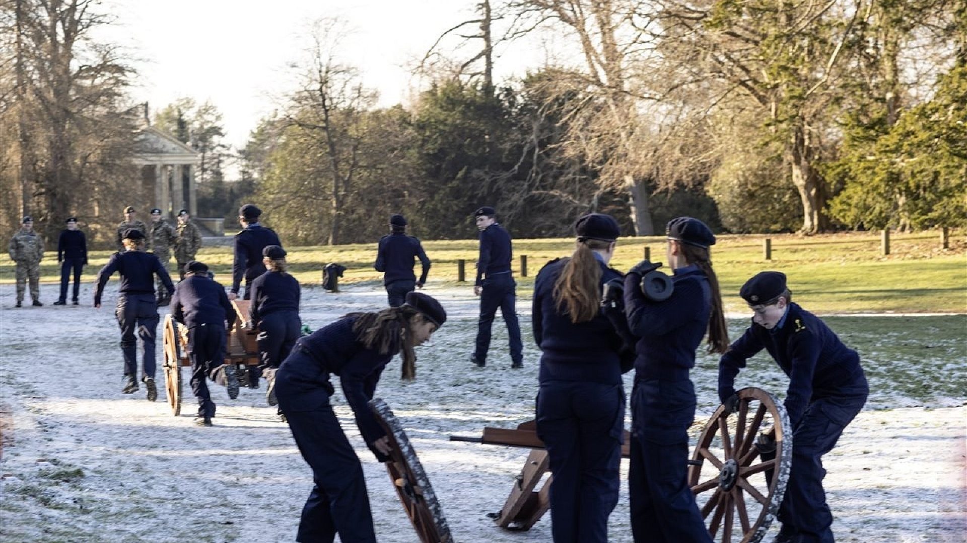 Stowe CCF Biennial Inspection RN Section Field Gun