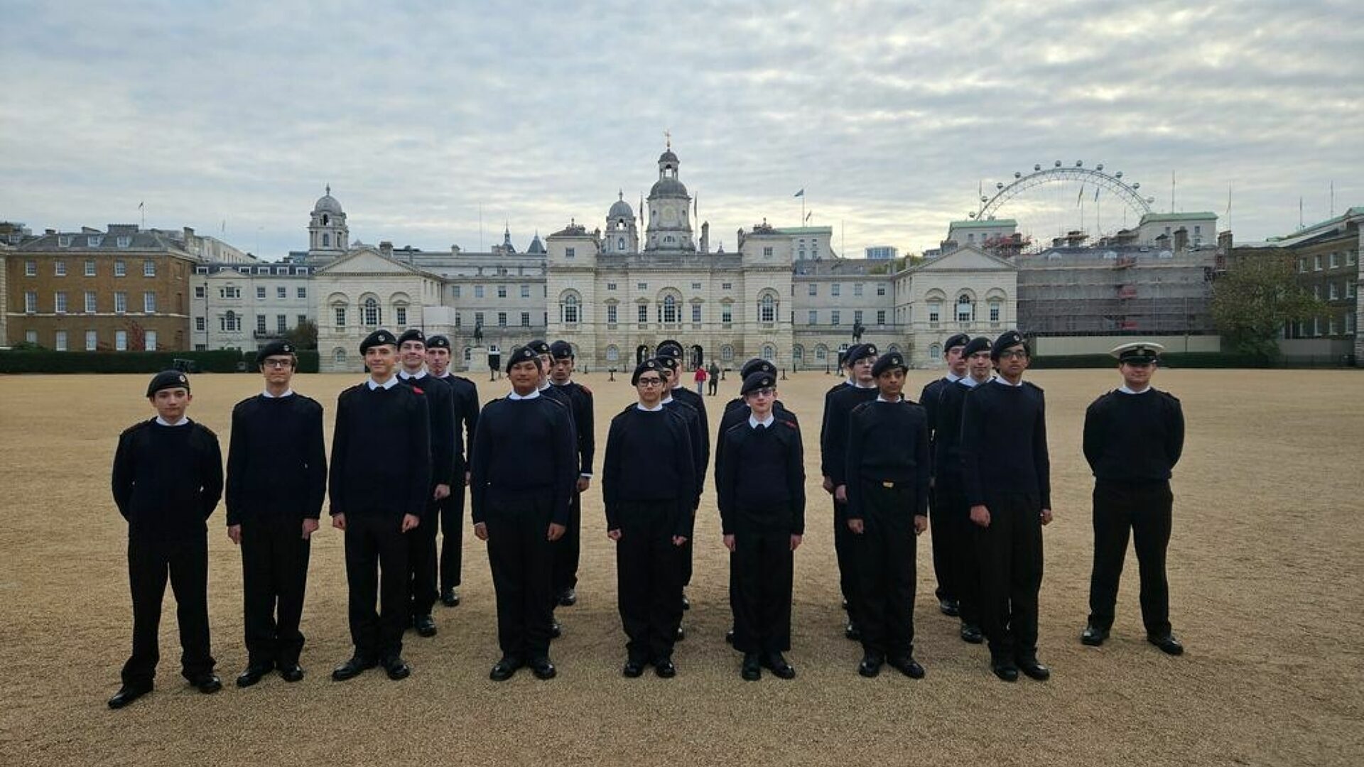 Navy CCF Cadets Stand Proud at Horse Guards