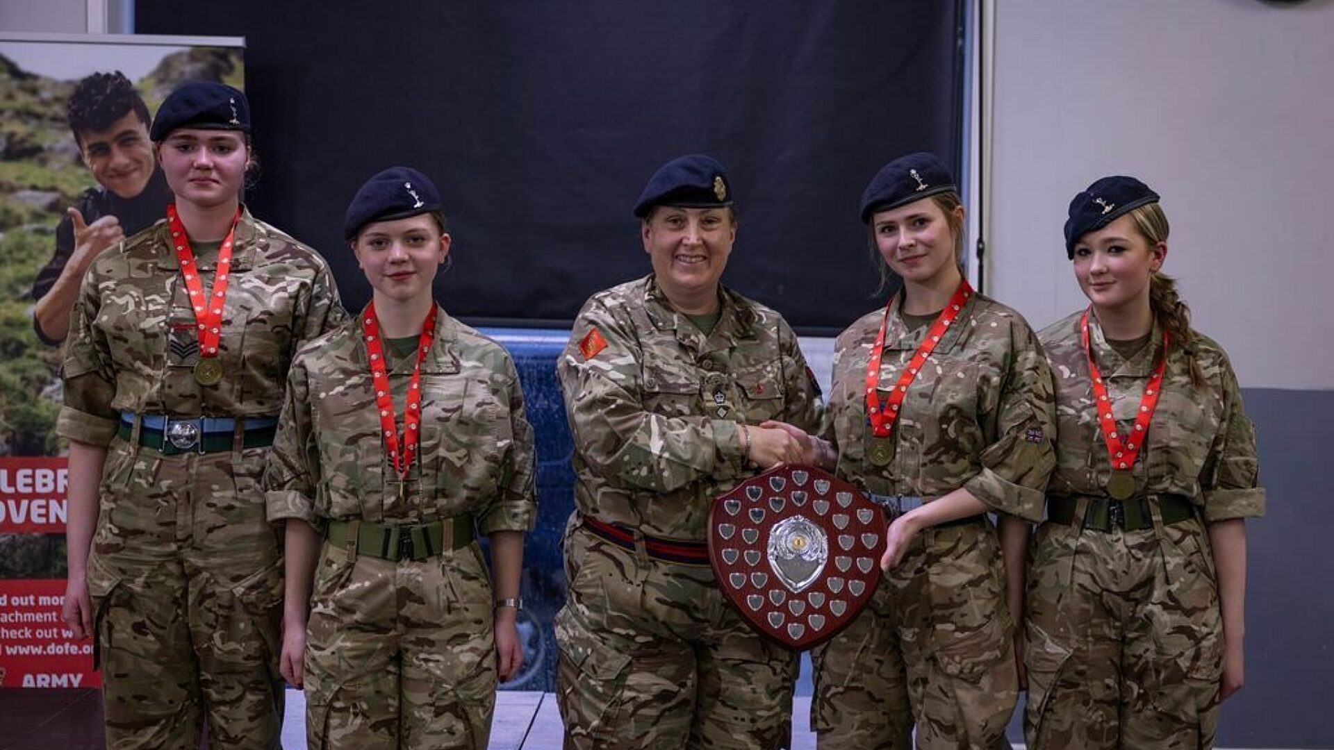 CCF cadets awarded their trophy