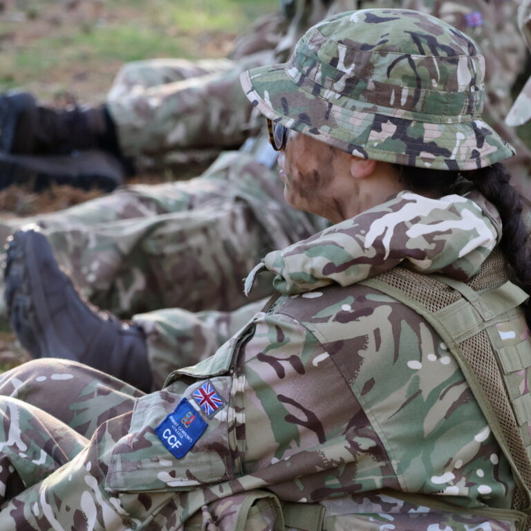 CCF Cadet on exercise