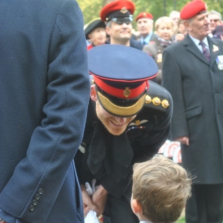 Prince Harry with young Henry 1