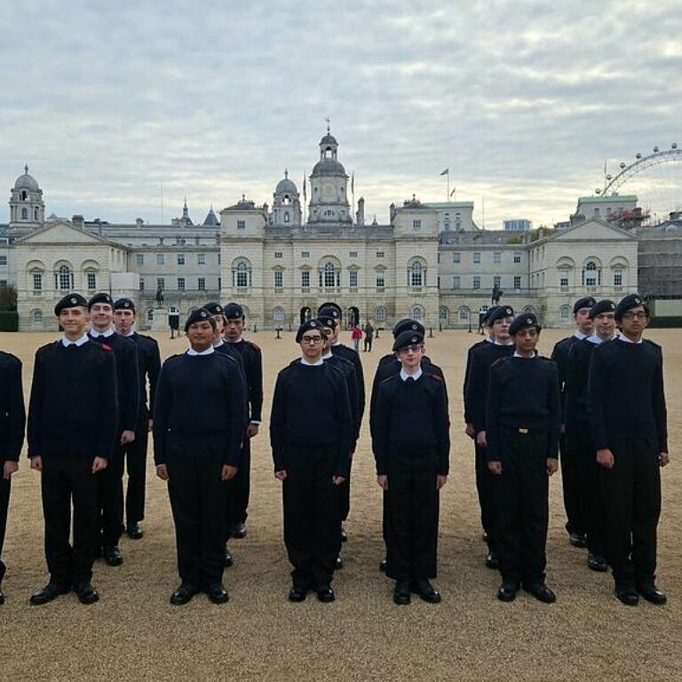 Navy CCF Cadets Stand Proud at Horse Guards