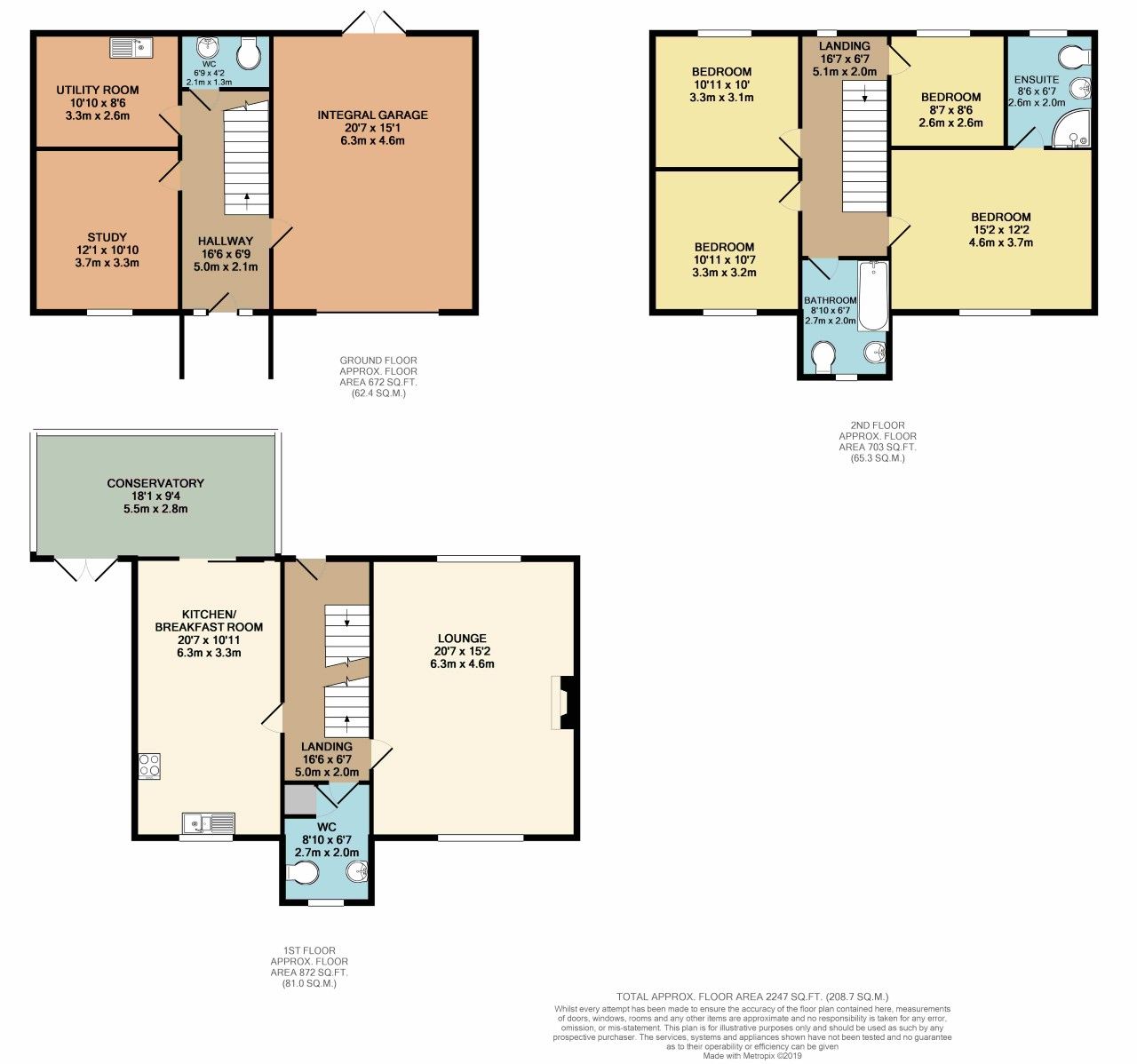 5 bedroom detached house For Sale in Halifax - Floorplan