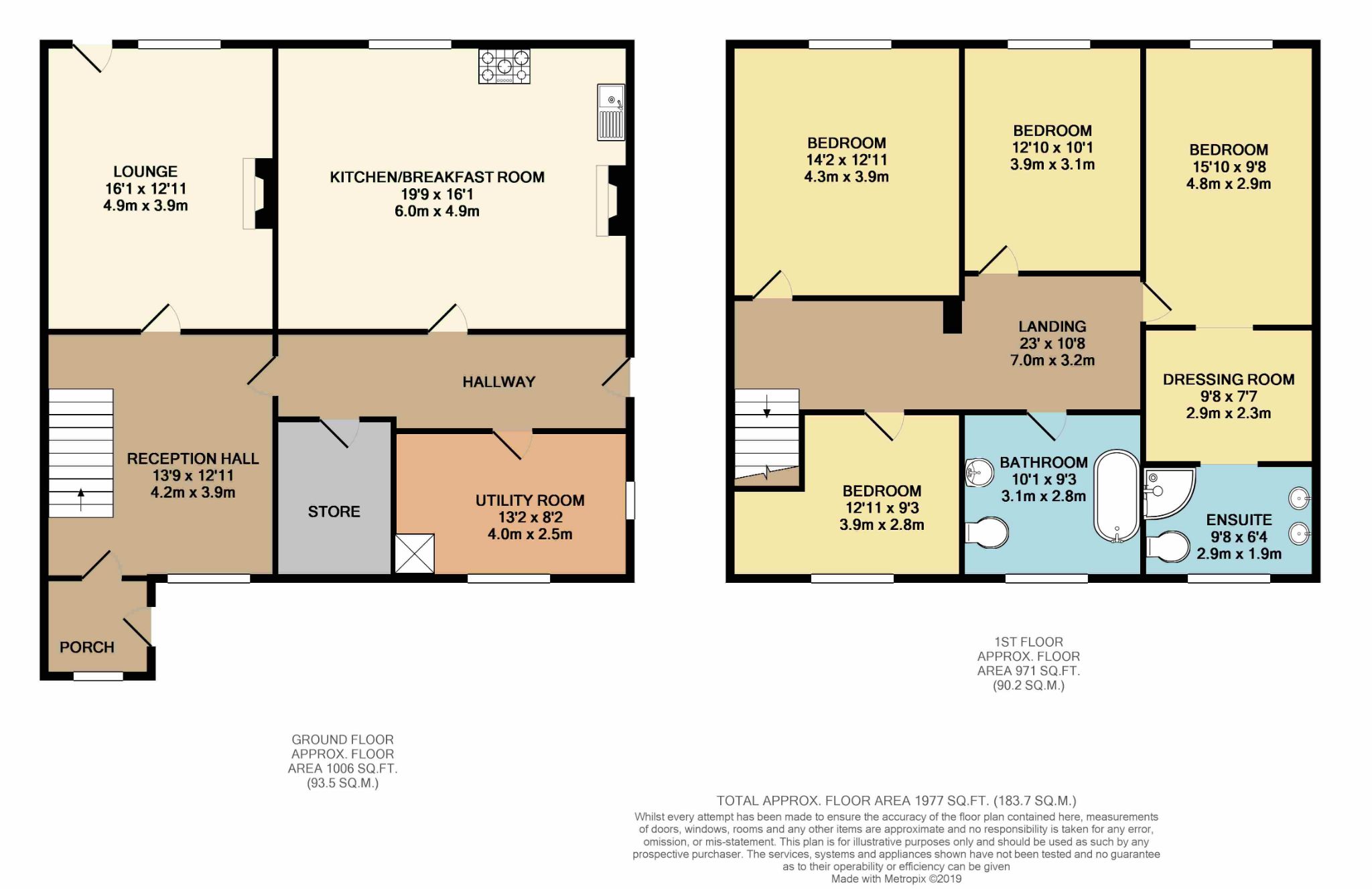4 bedroom semi-detached house For Sale in Hebden Bridge - Floorplan 1