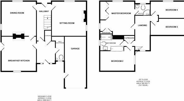 4 bedroom detached house SSTC in Hebden Bridge - Floorplan 1