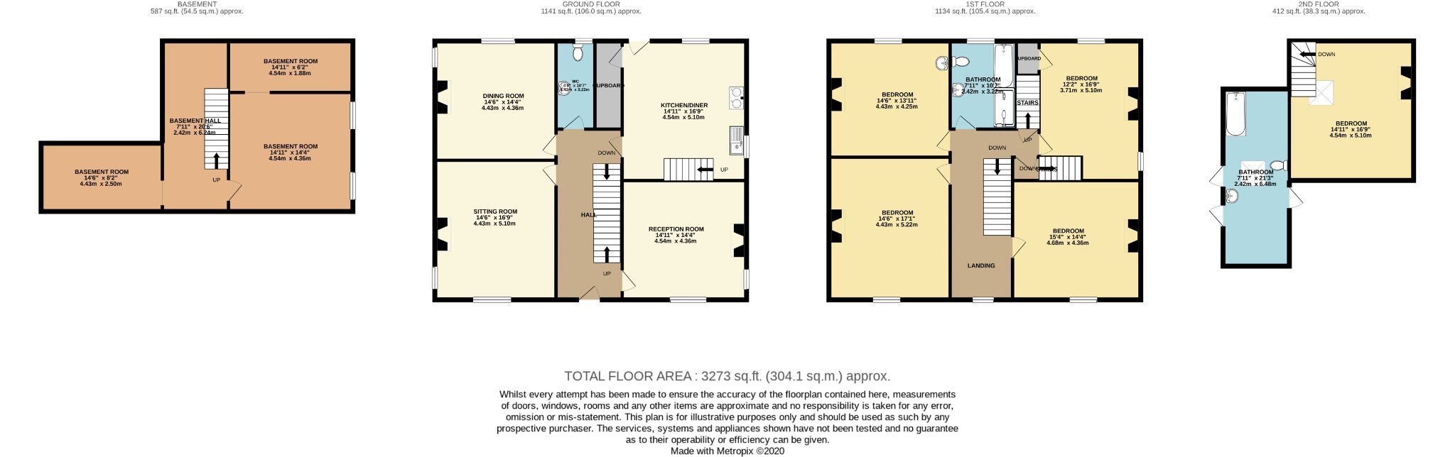 5 bedroom detached house For Sale in Hebden Bridge - Floorplan 1