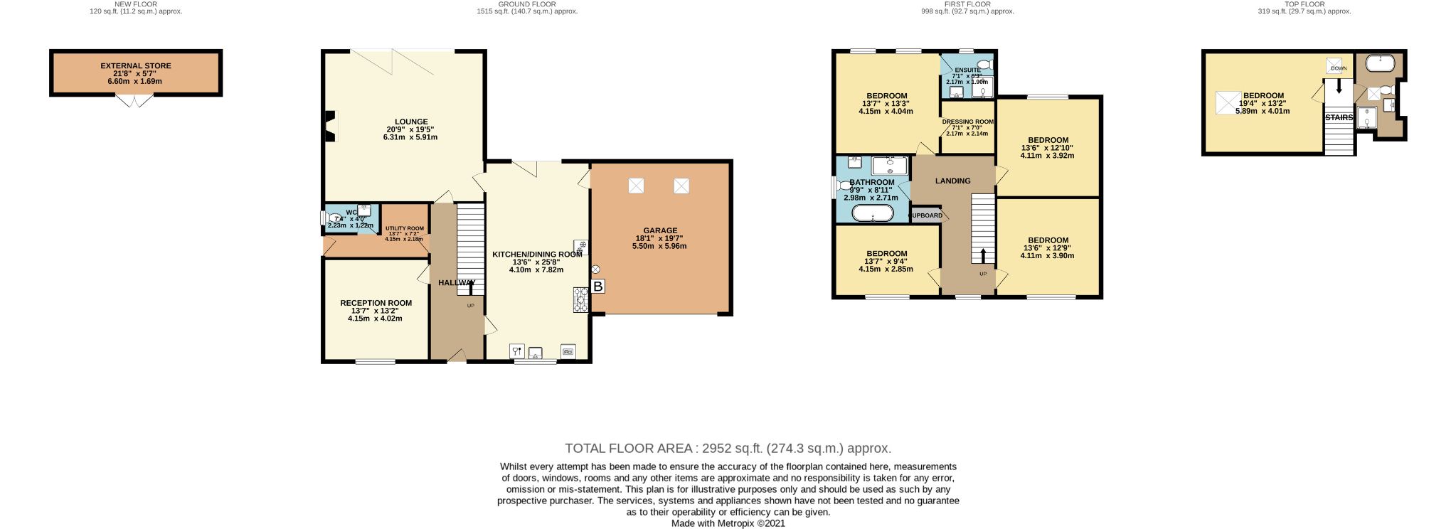5 bedroom detached house SSTC in Mytholmroyd - Floorplan 1