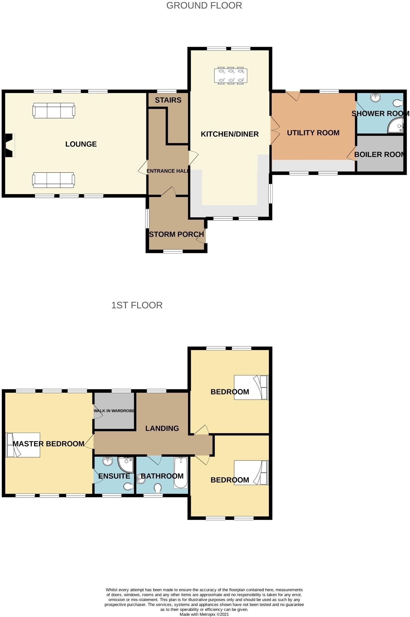 3 bedroom detached house Sale Agreed in Todmorden - Floorplan 1