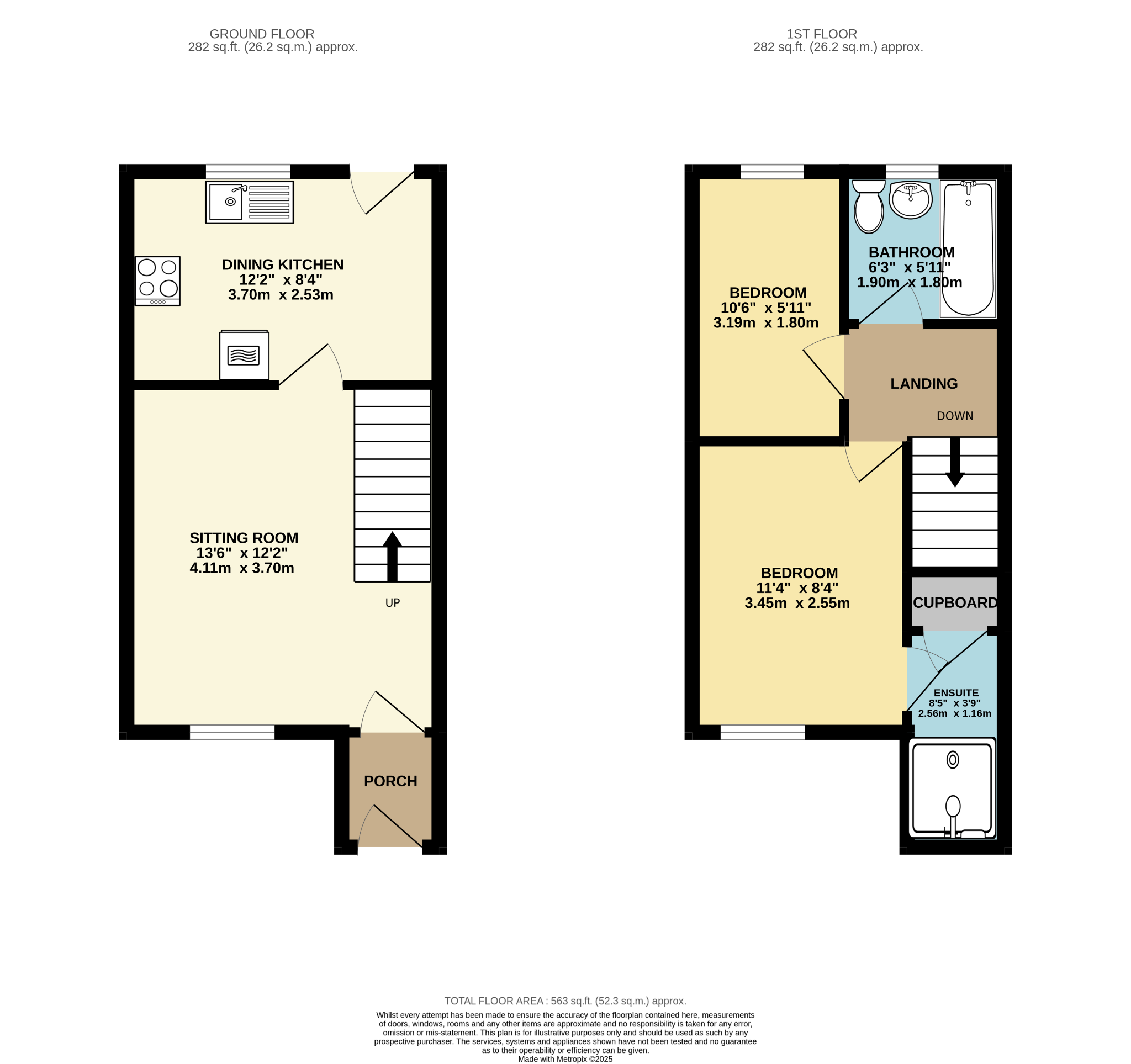 2 bedroom semi-detached house For Sale in Mytholmroyd - Floorplan 1.