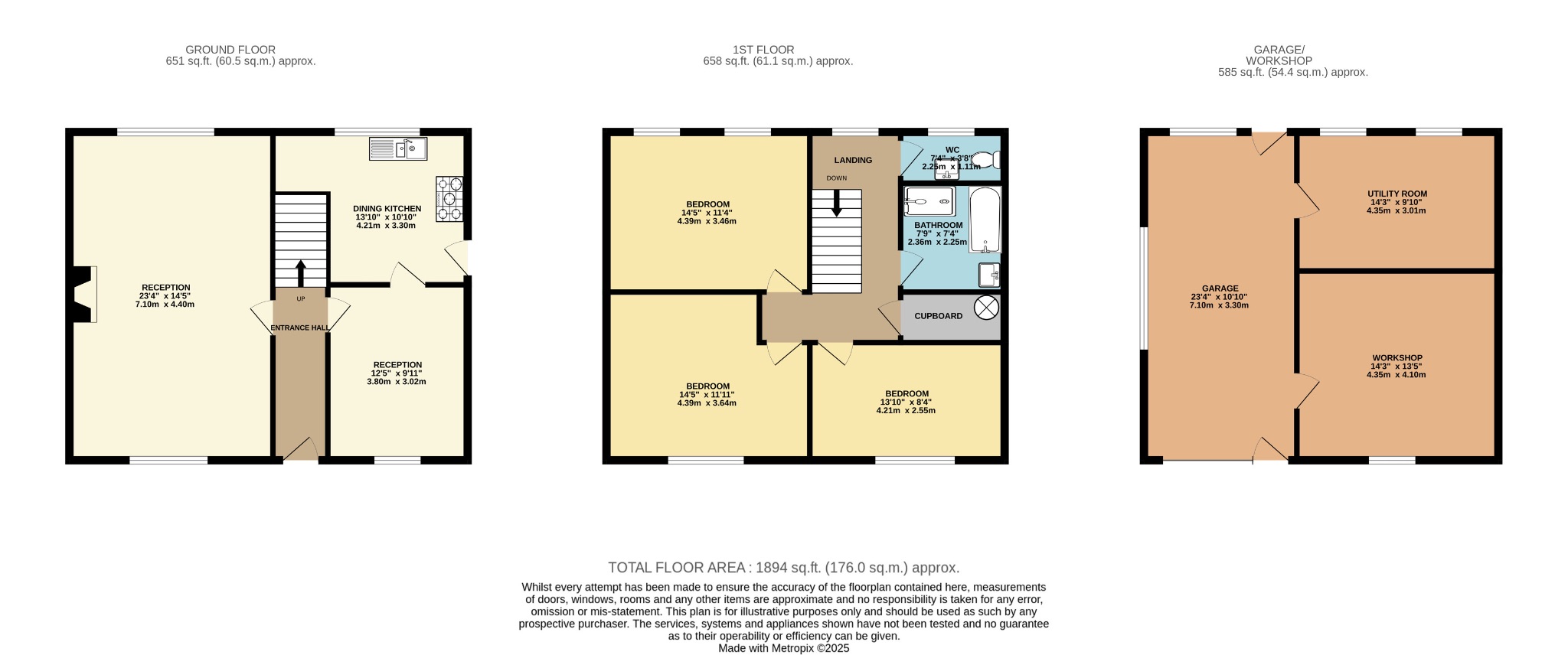 3 bedroom detached house For Sale in Todmorden - Floorplan 1.