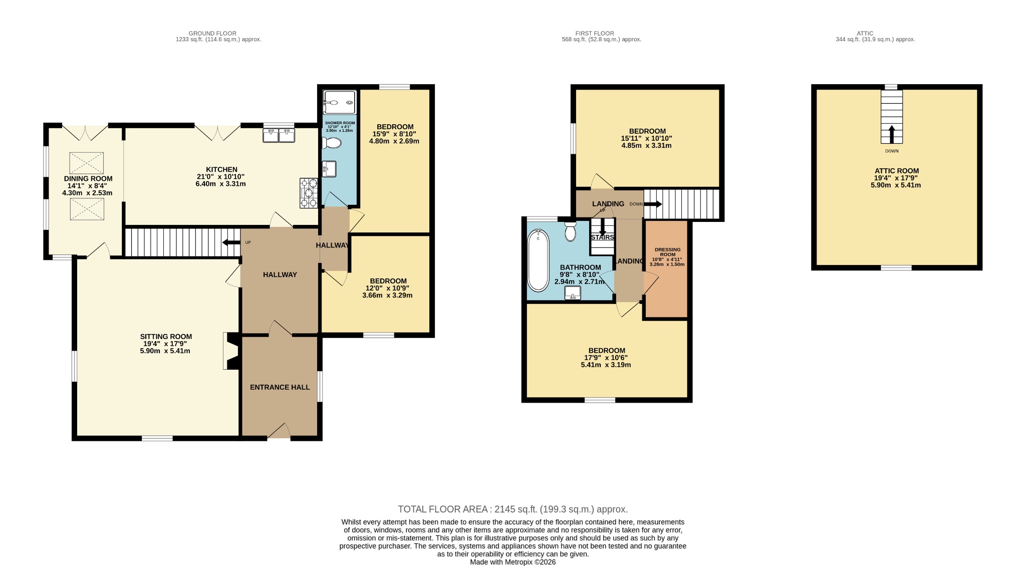 4 bedroom detached house SSTC in Hebden Bridge - Floorplan 1.