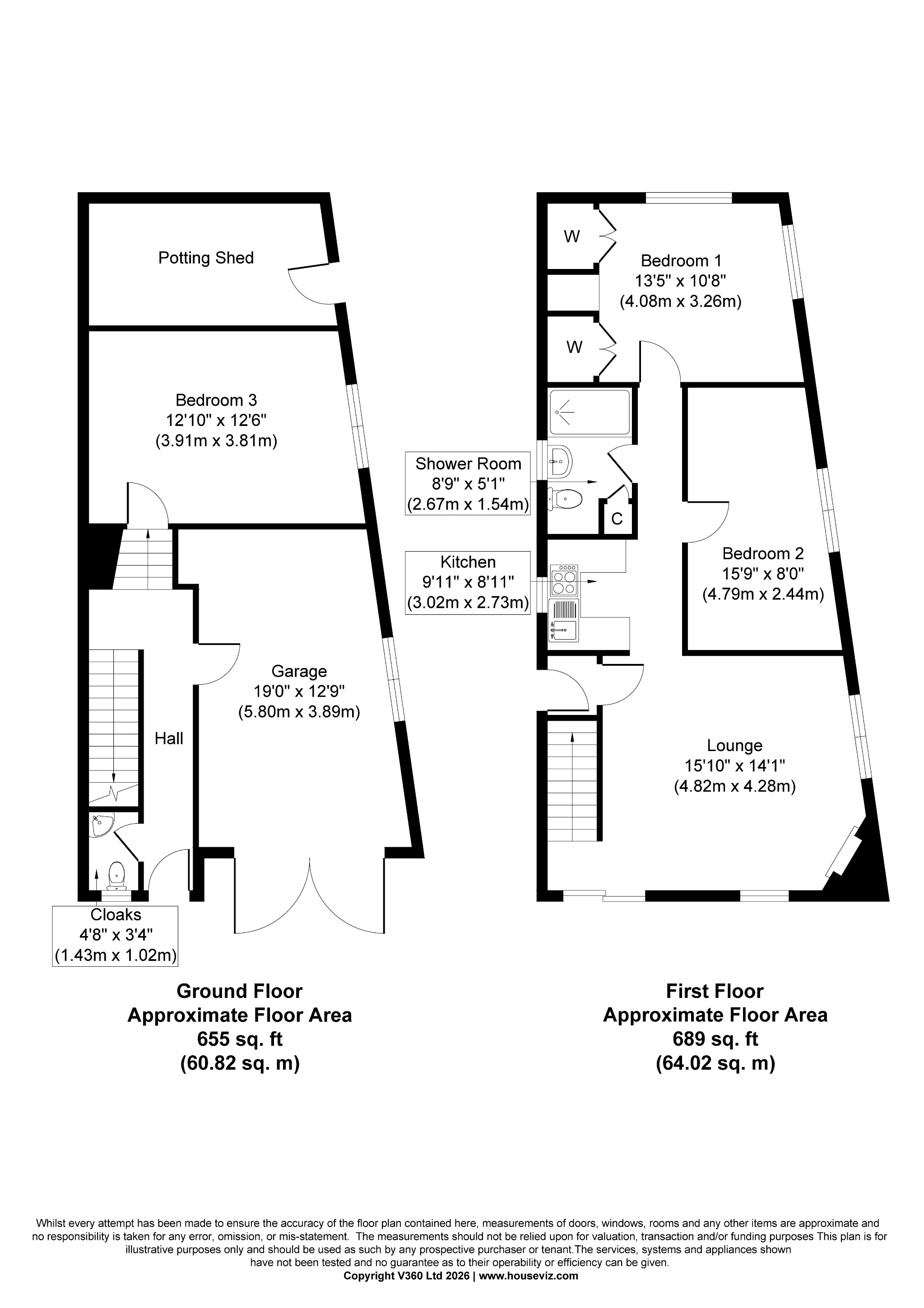 3 bedroom detached house For Sale in Halifax - Floorplan 1.