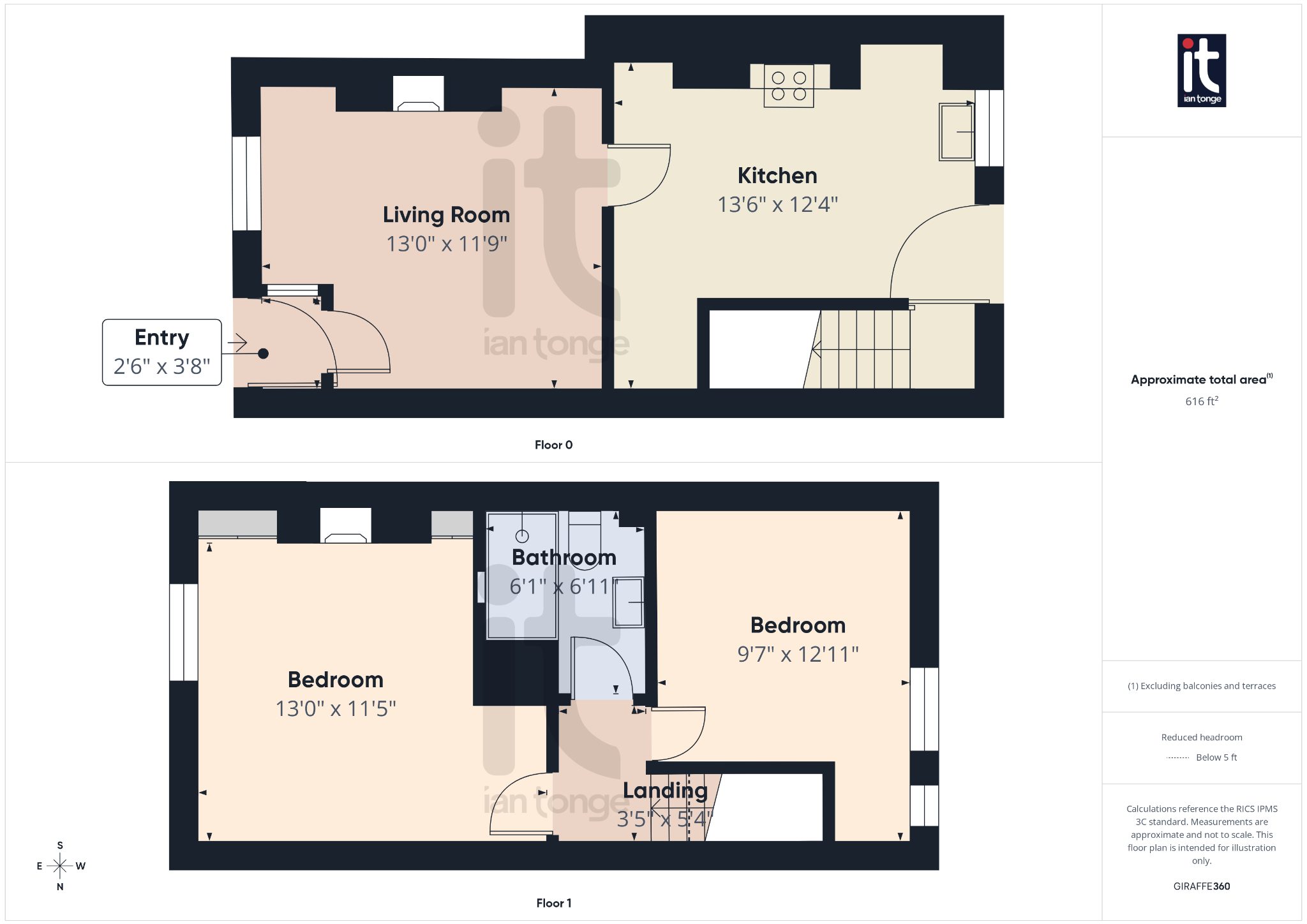 2 bedroom mid terraced house For Sale in Stockport - Floorplan 3.