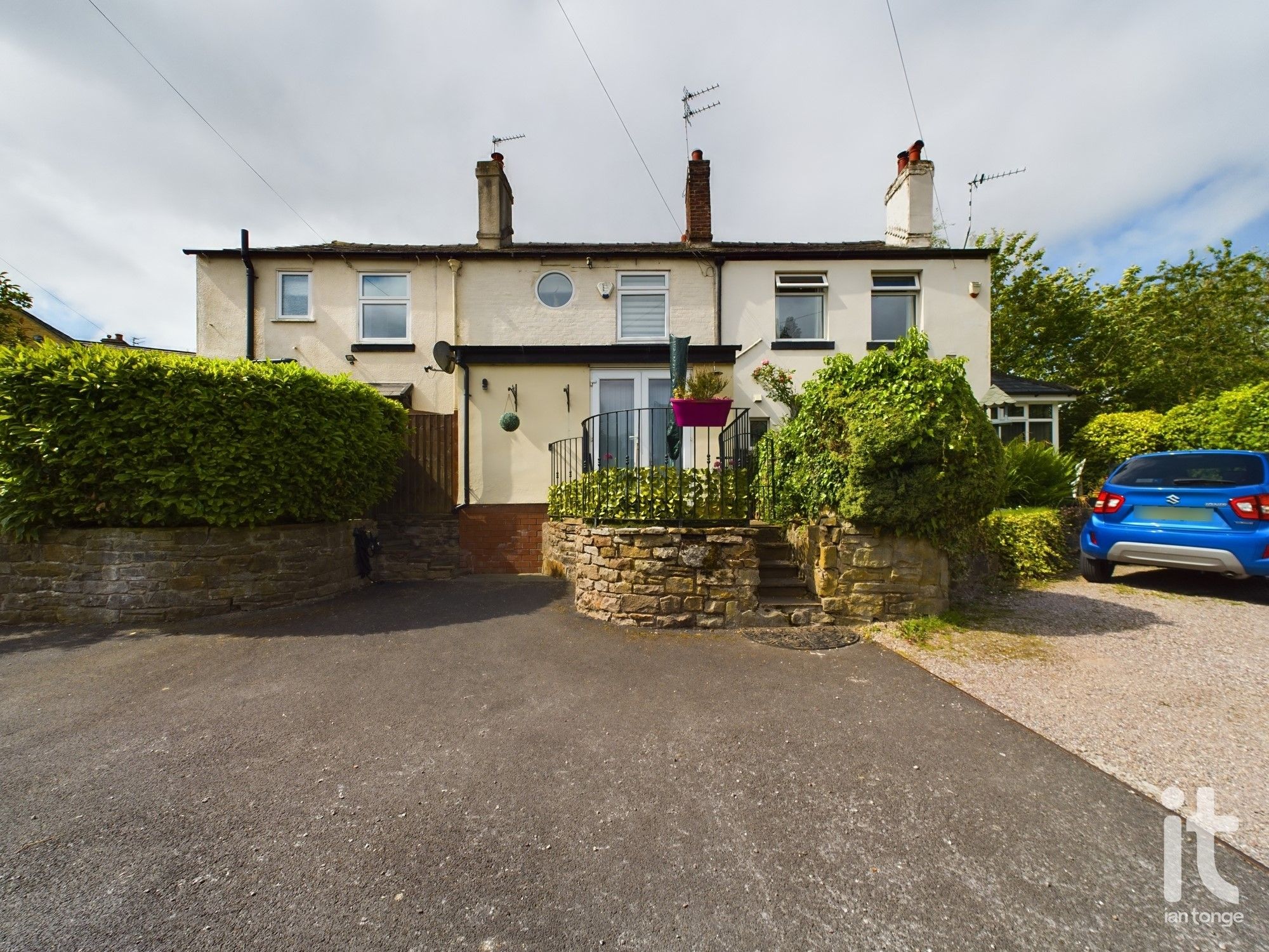 2 bedroom mid terraced house To Let in Stockport - Rear.