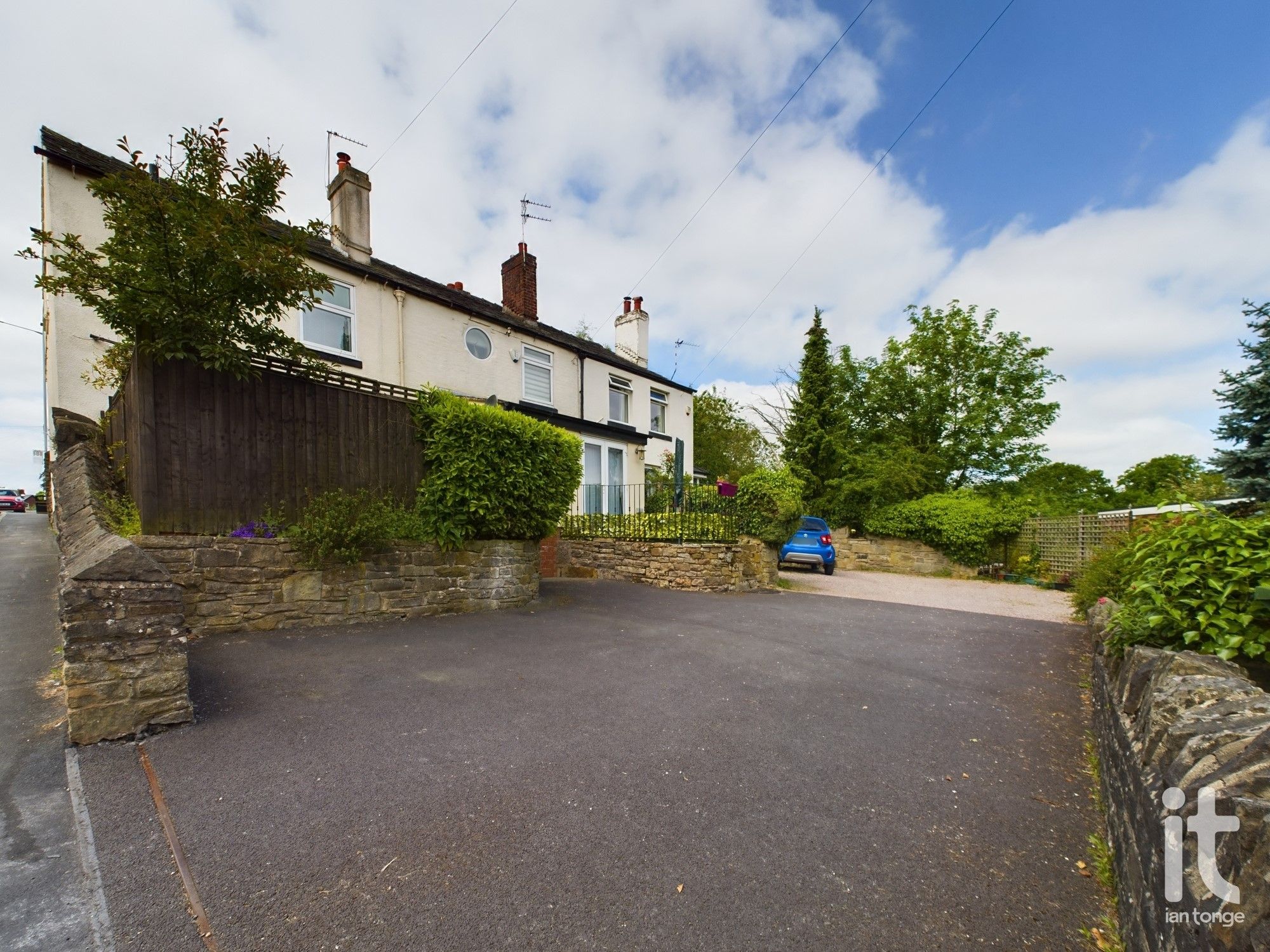 2 bedroom mid terraced house To Let in Stockport - Rear.