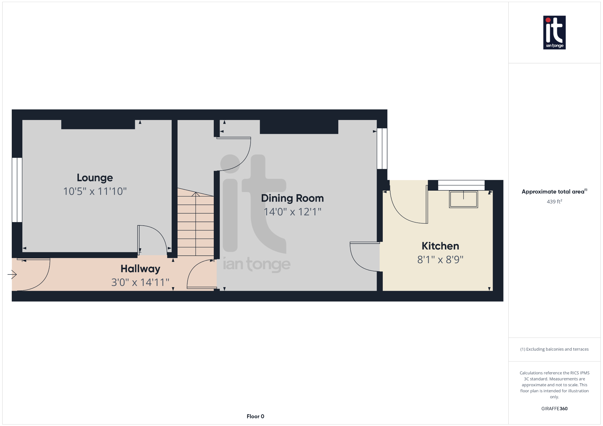 2 bedroom end terraced house For Sale in Stockport - Floorplan 1.
