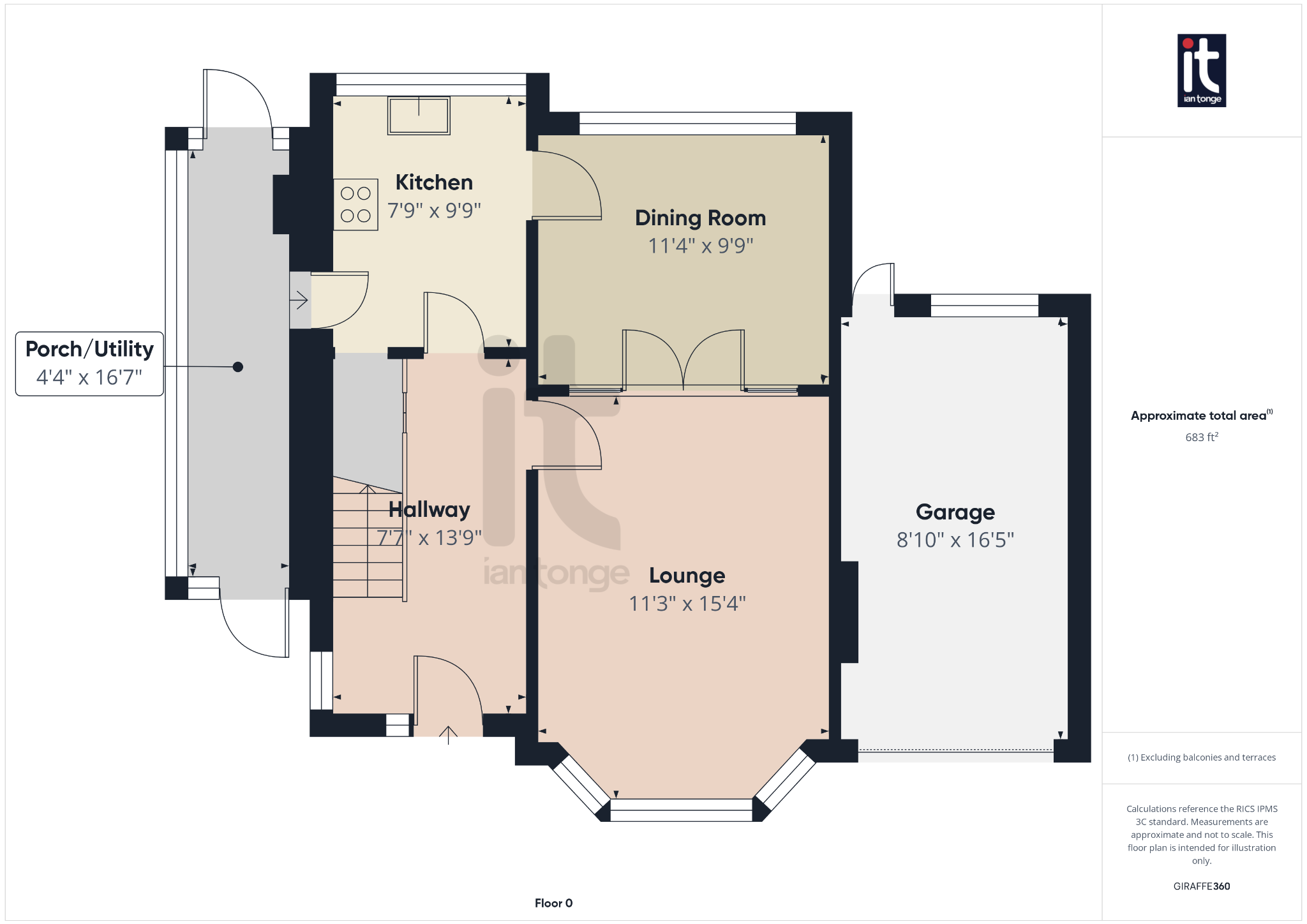 3 bedroom link detached house For Sale in Stockport - Floorplan 3.
