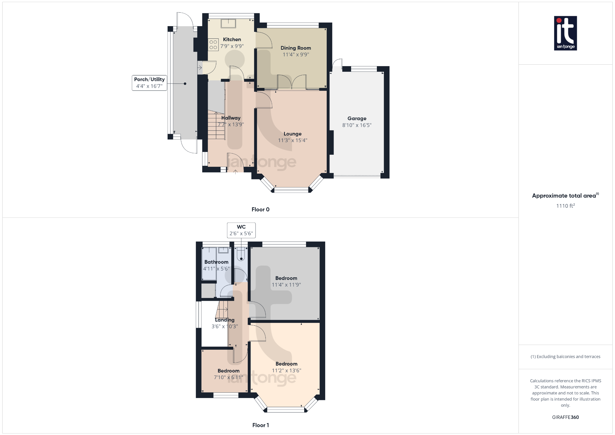 3 bedroom link detached house For Sale in Stockport - Floorplan 1.