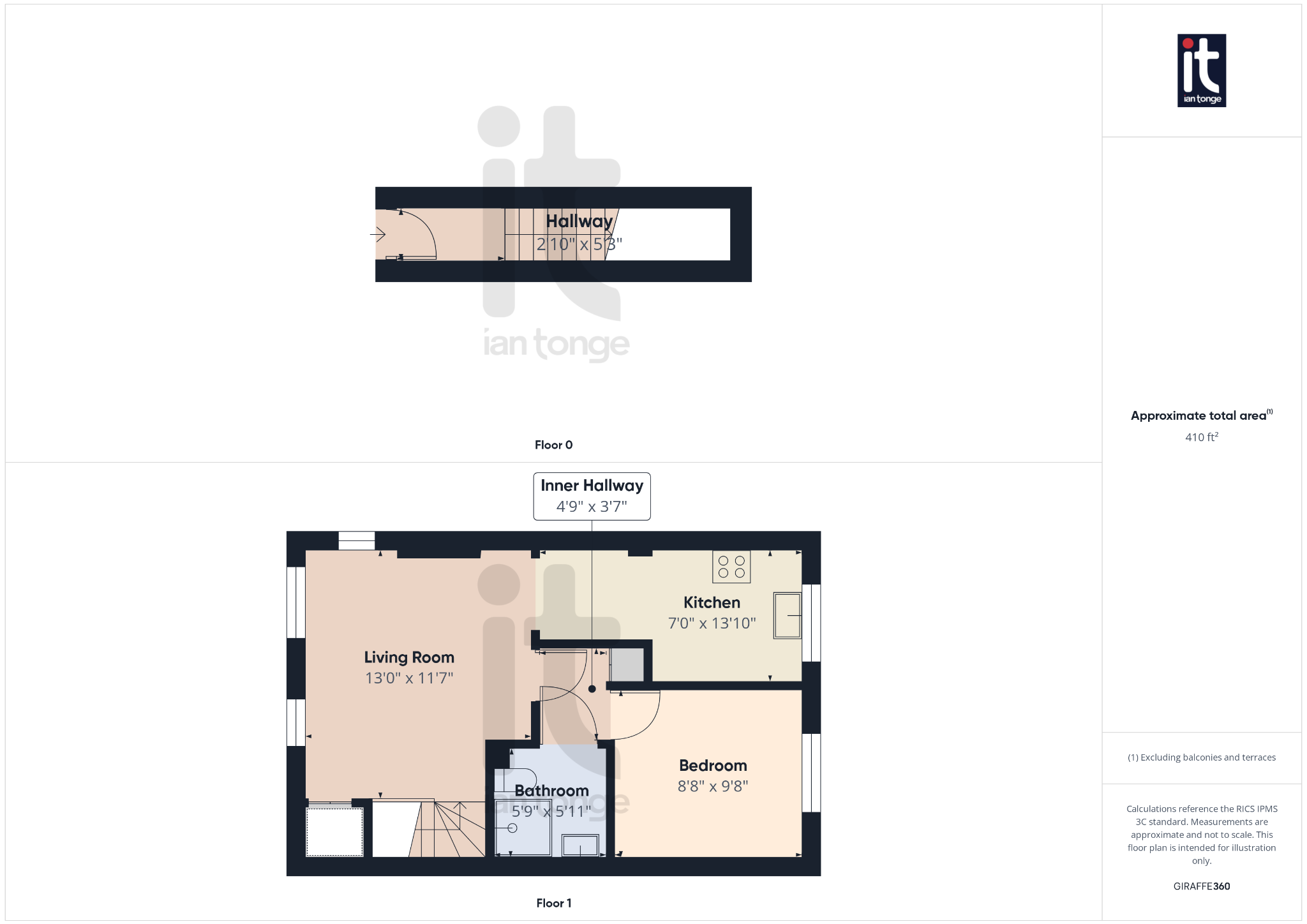 1 bedroom apartment flat/apartment For Sale in Stockport - Floorplan 3.