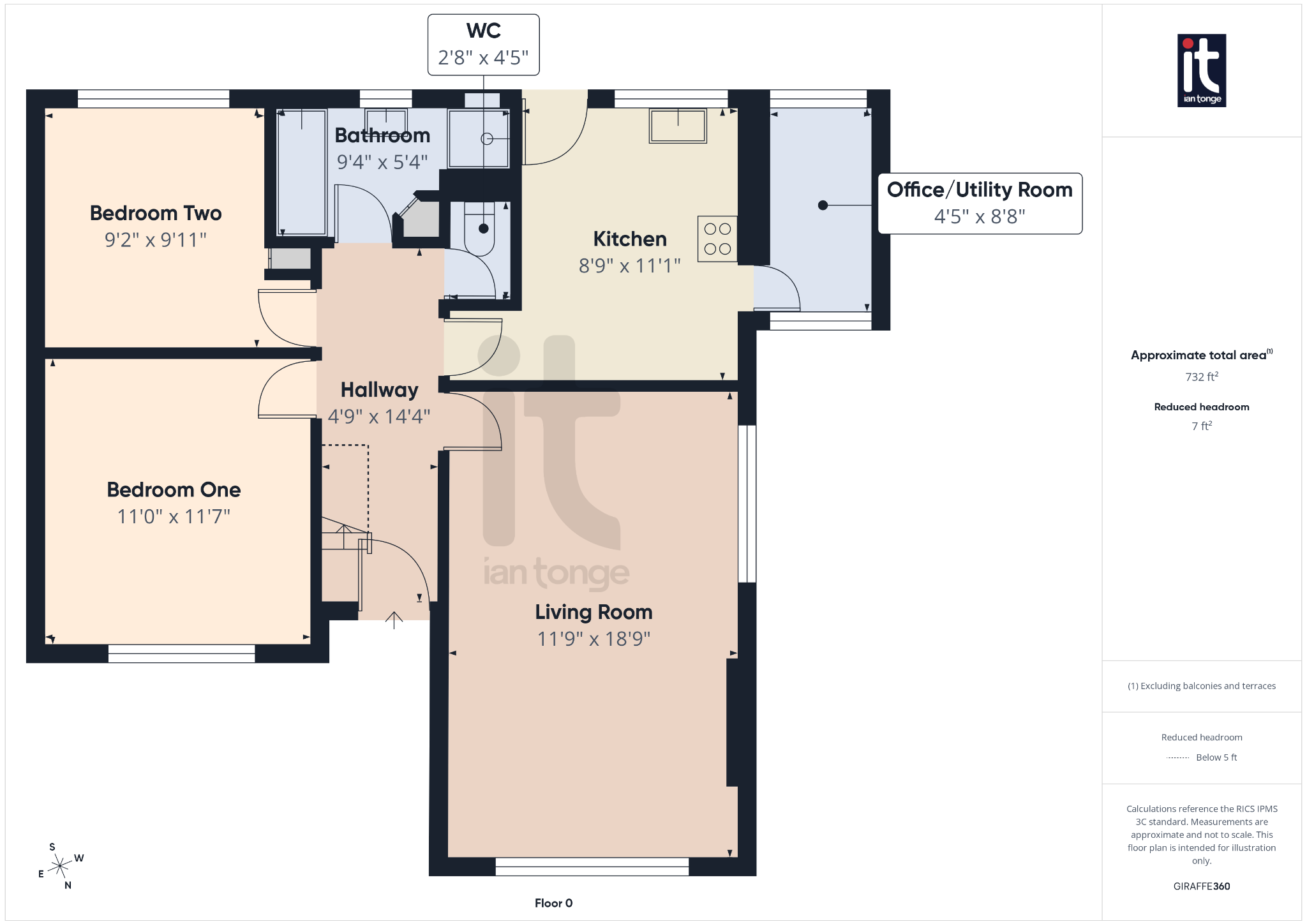 2 bedroom detached bungalow For Sale in Stockport - Floorplan 1.