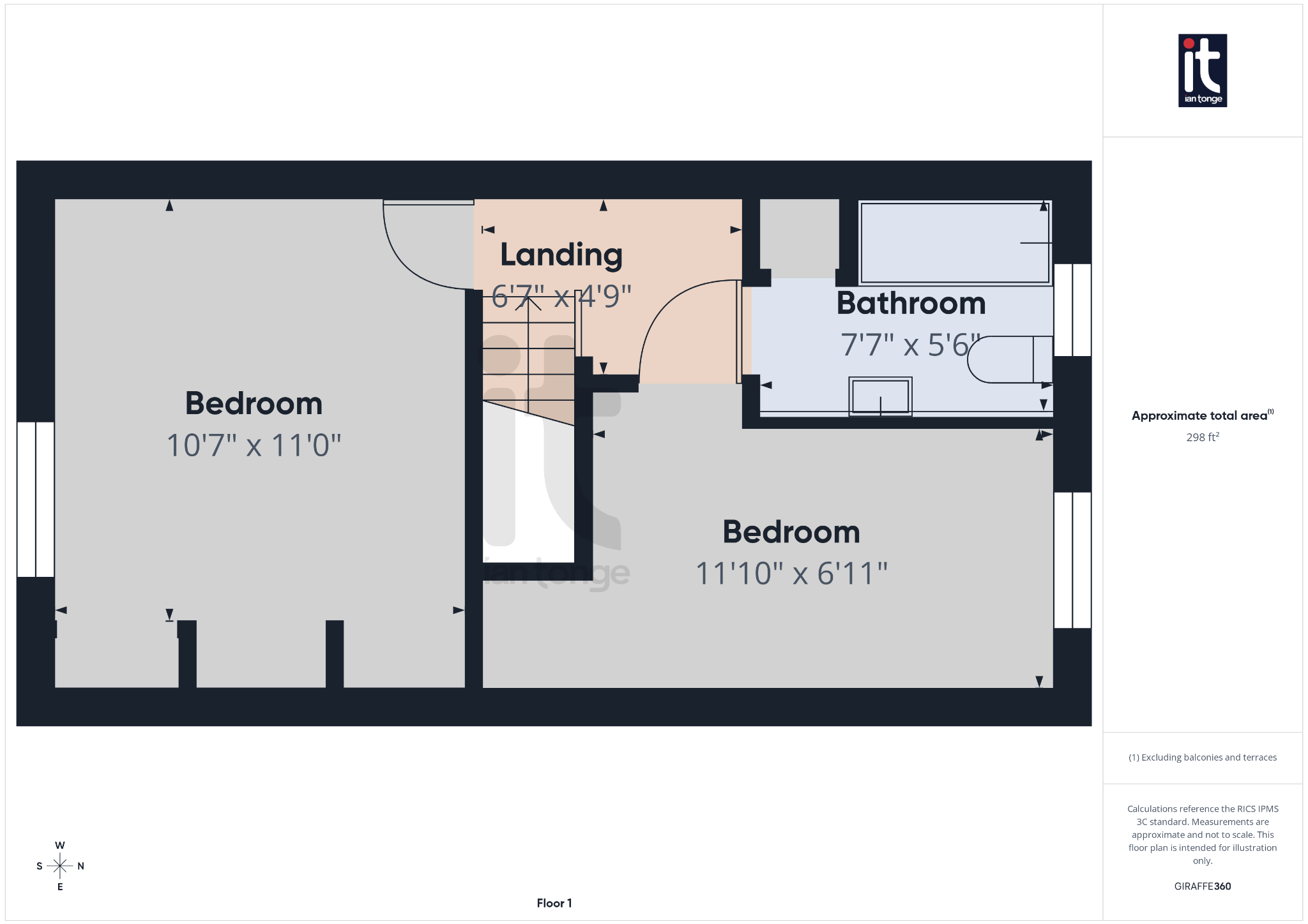 2 bedroom mid terraced house For Sale in Stockport - Floorplan 2.