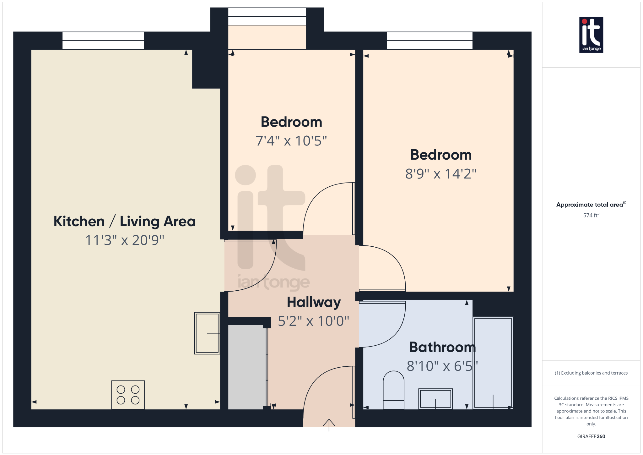 2 bedroom apartment flat/apartment For Sale in Stockport - Floorplan 1.