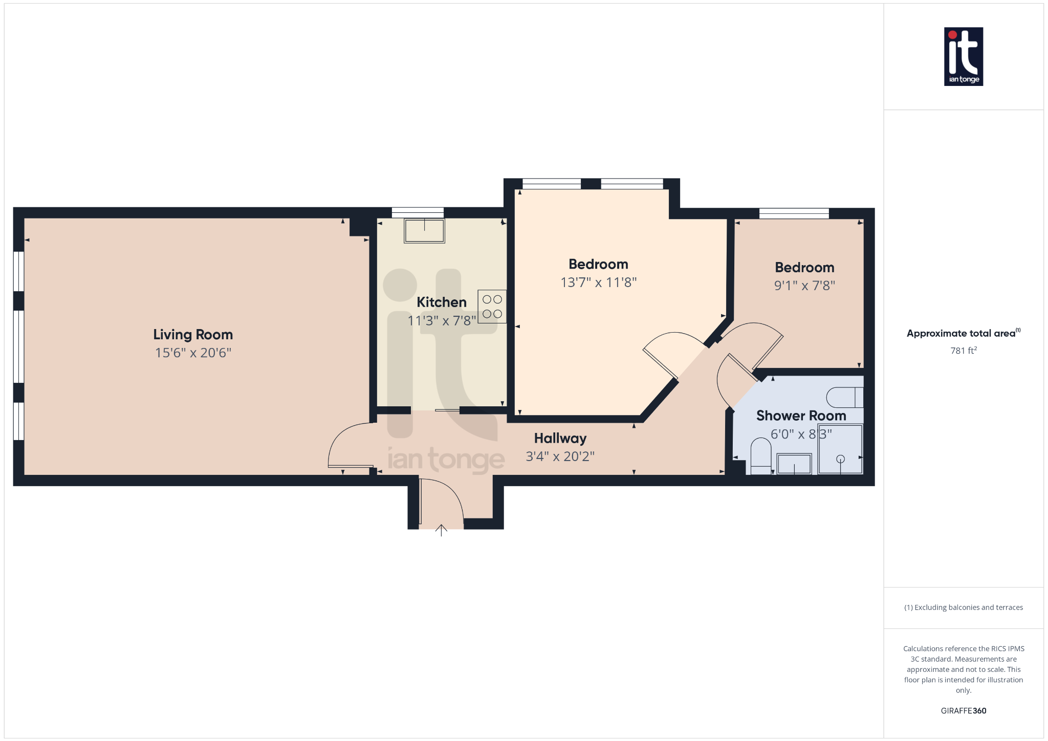 2 bedroom ground floor flat/apartment For Sale in Stockport - Floorplan 1.
