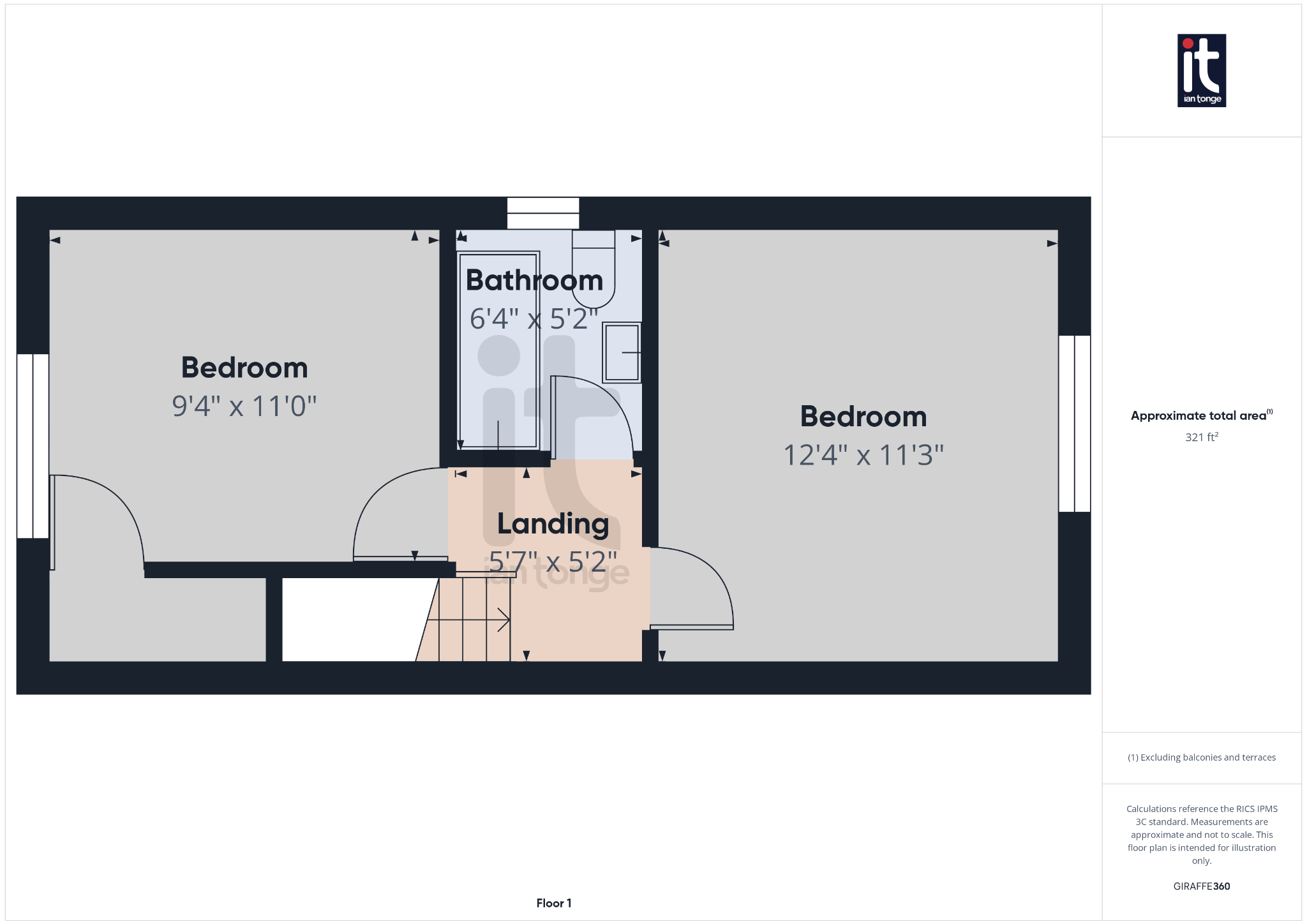 2 bedroom mid terraced house For Sale in Stockport - Floorplan 3.