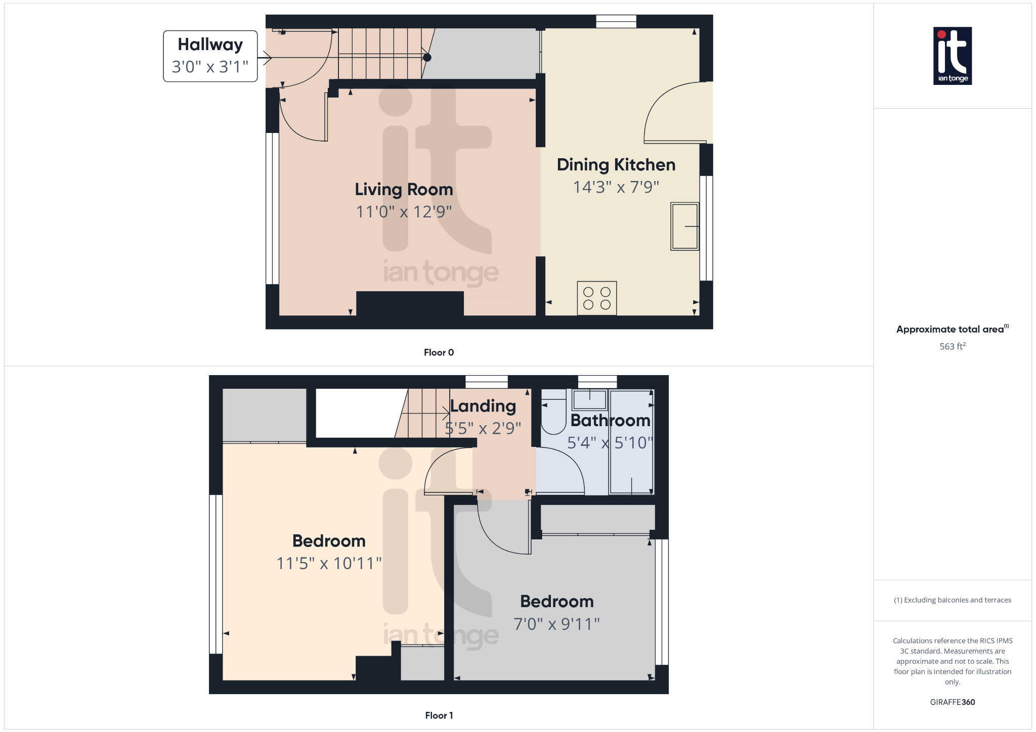 2 bedroom semi-detached house For Sale in Stockport - Floorplan 1.