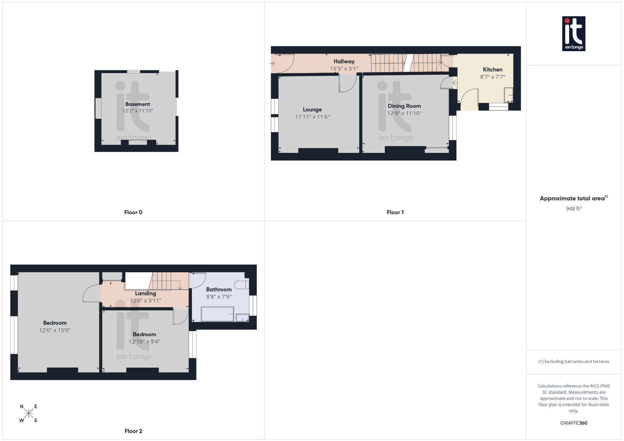 2 bedroom end terraced house For Sale in Stockport - Floorplan 1.